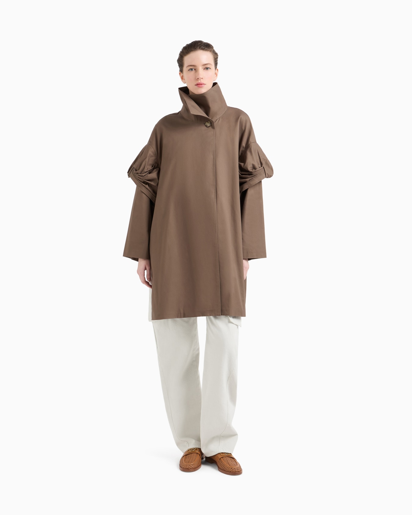 Gabardina con torchón de tejido pima Diapositiva 1