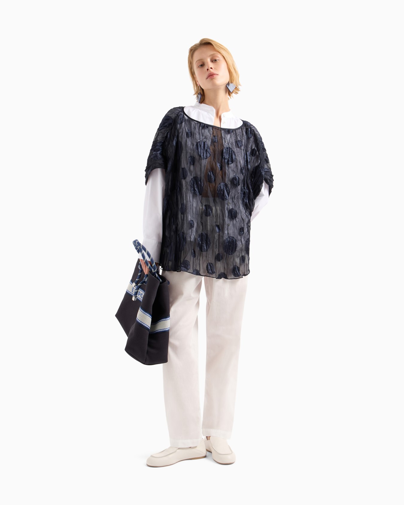 Pure cotton shirt with guru collar  Diapositiva 2