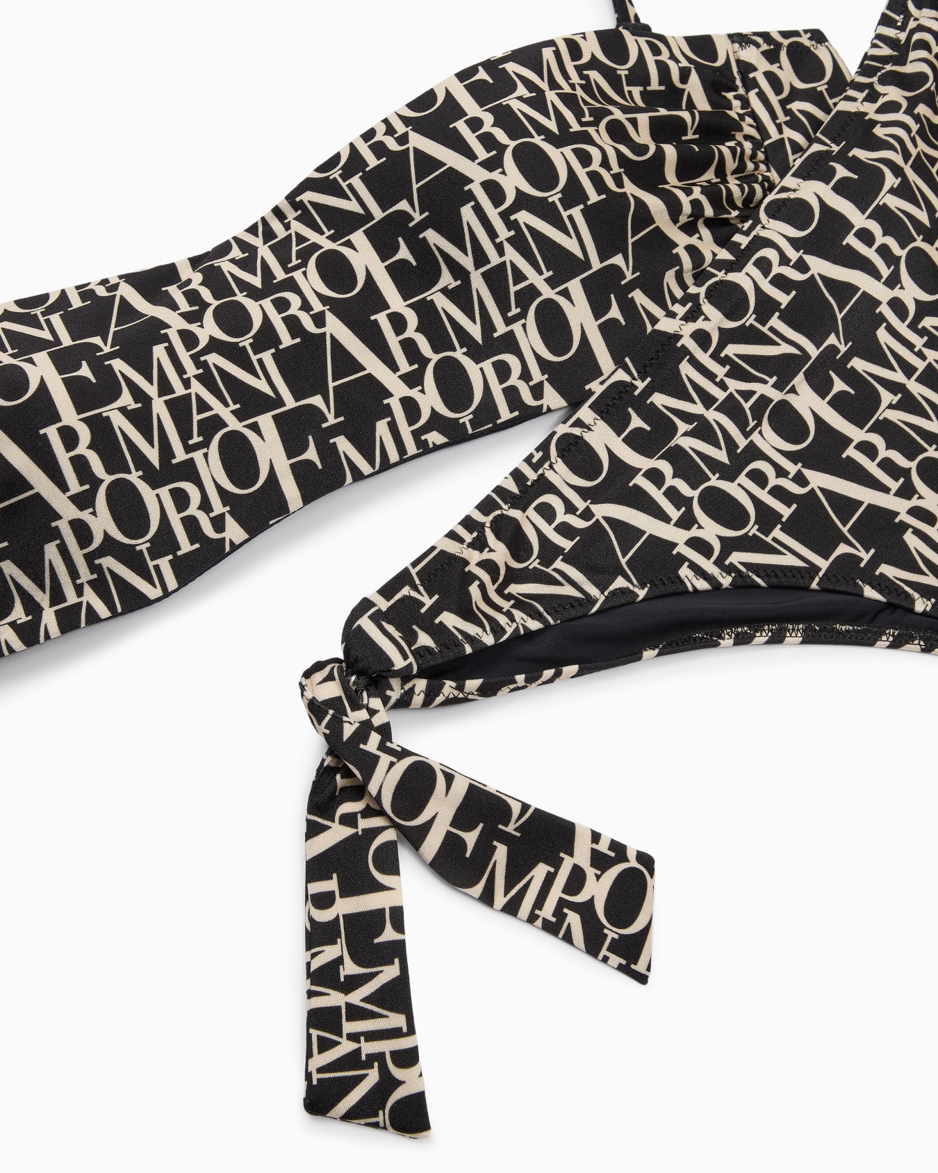 Bikini bandeau rembourré avec imprimé Logomania Diapositive 3