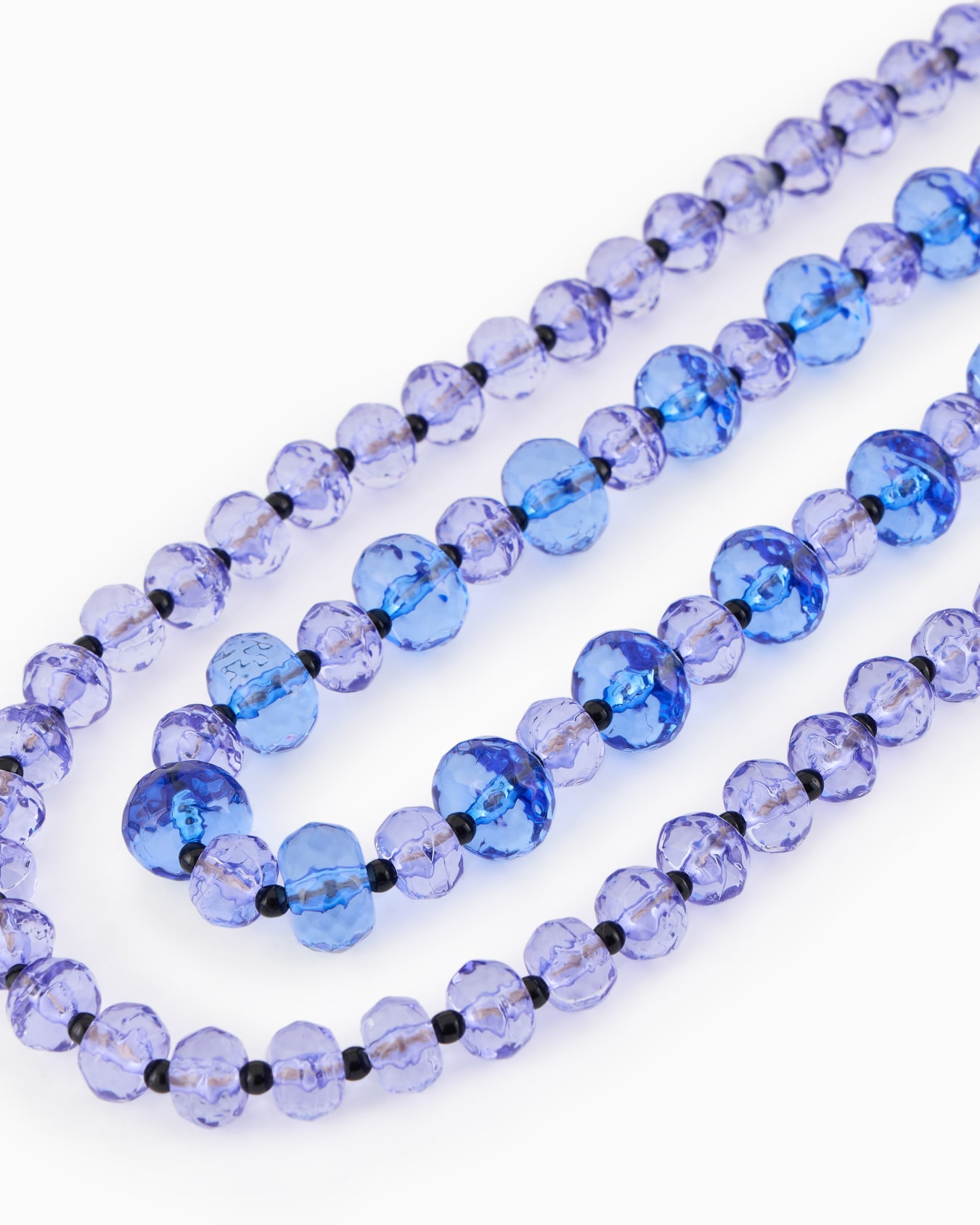 Collana a doppio filo con boules sfaccettate Slide 1