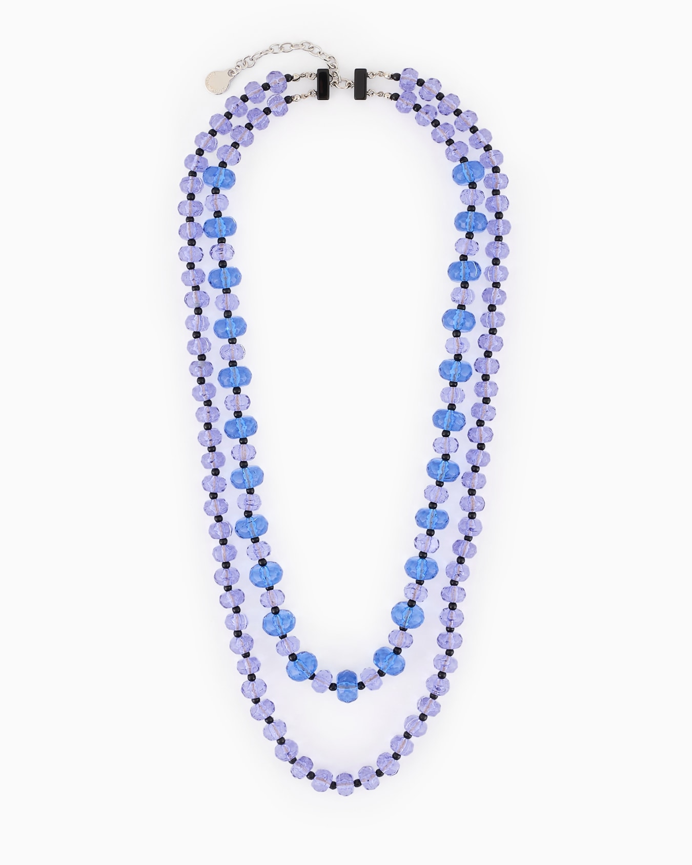 Collana a doppio filo con boules sfaccettate Slide 0