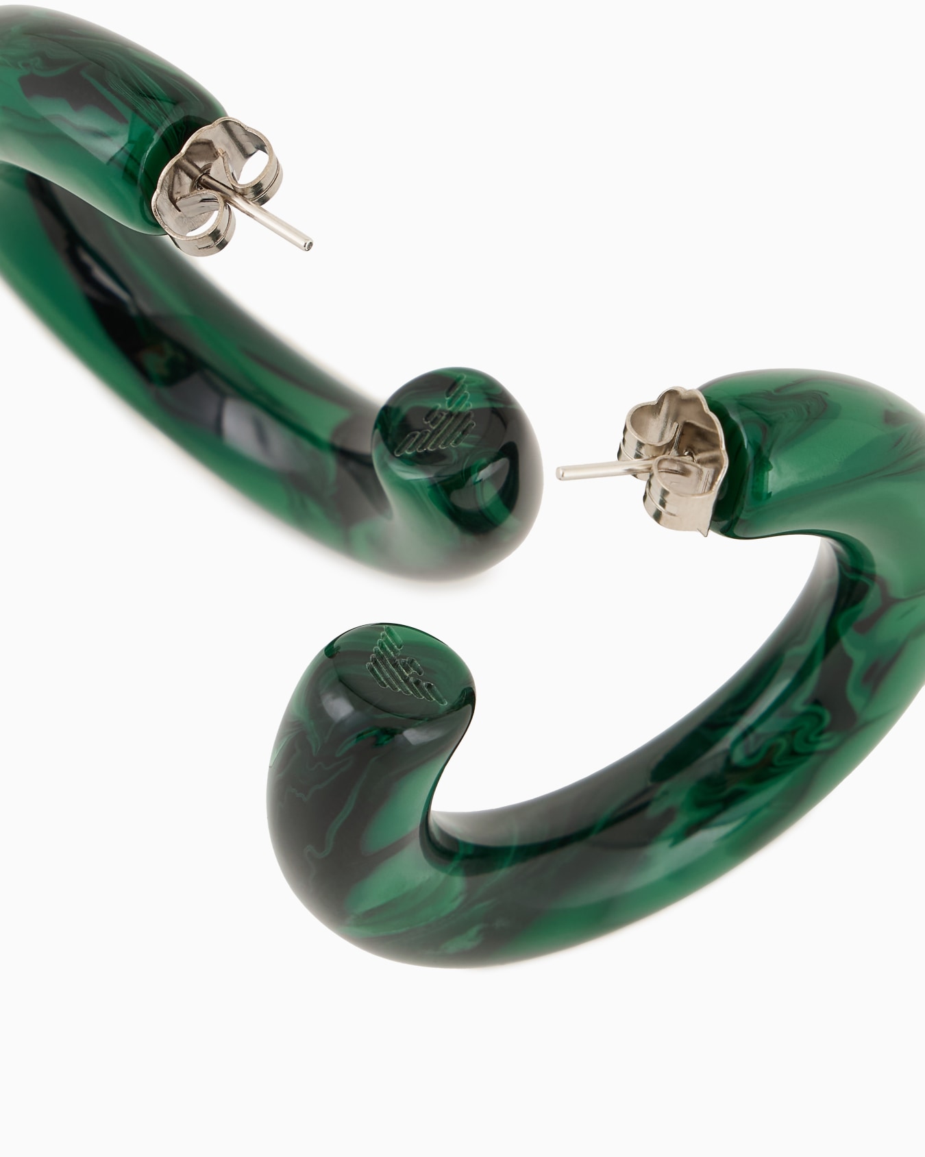 Oversized, multicoloured hoop earrings Slide 1