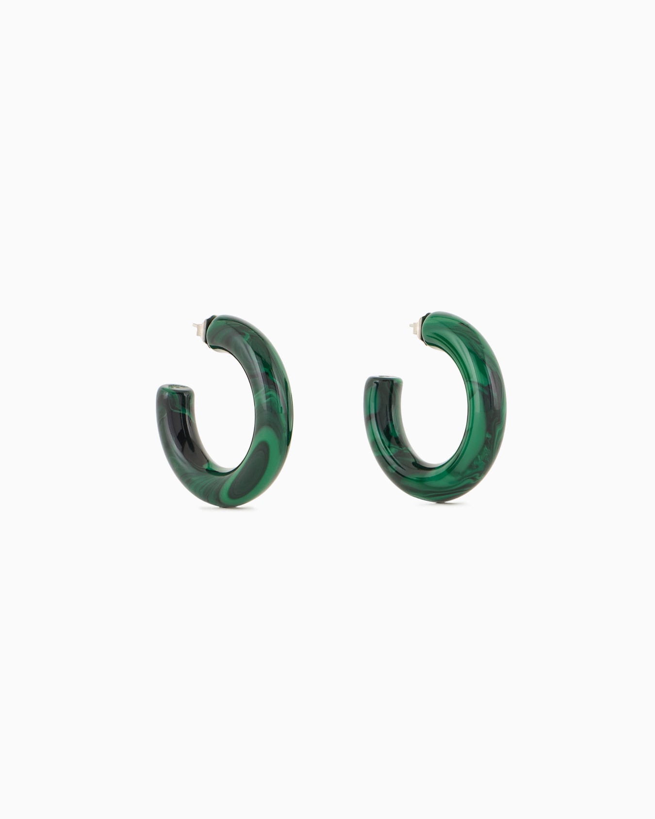 Oversized, multicoloured hoop earrings Slide 0
