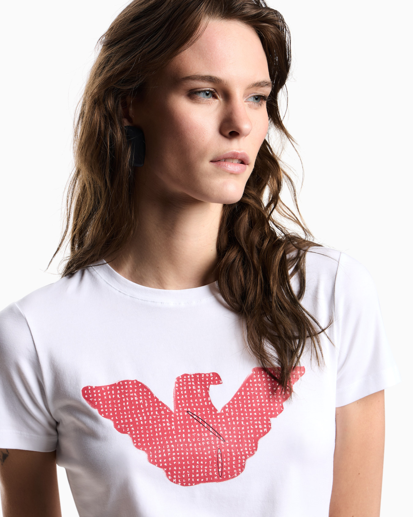 ASV stretch-jersey slim-fit T-shirt with oversized eagle pattern Slide 4