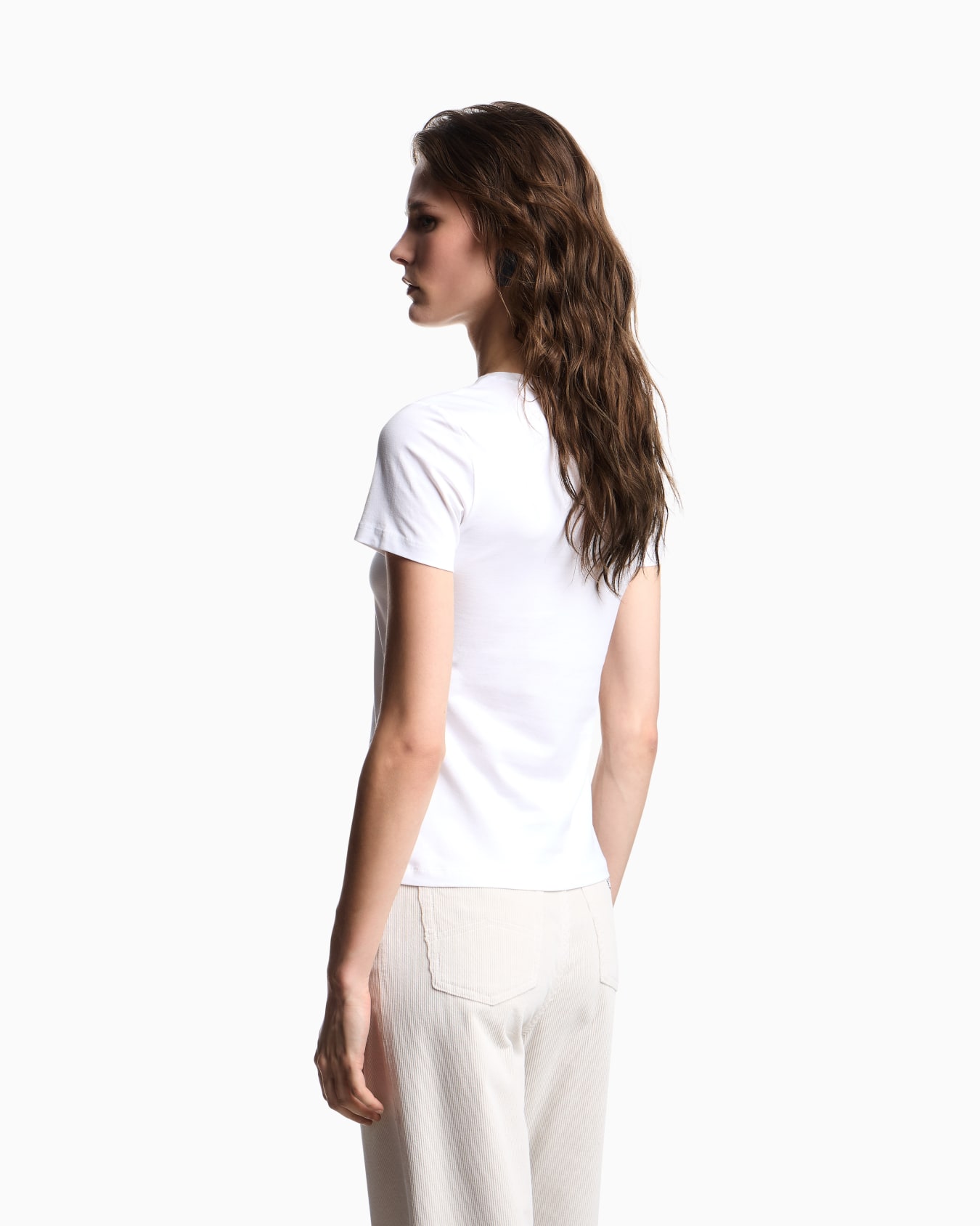 ASV stretch-jersey slim-fit T-shirt with oversized eagle pattern Slide 2