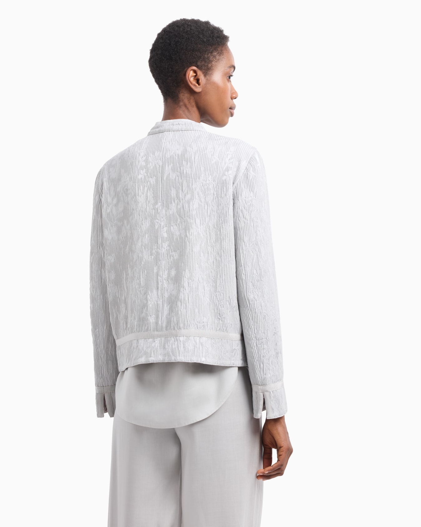 Icon floral jacquard canneté jacket Slide 3