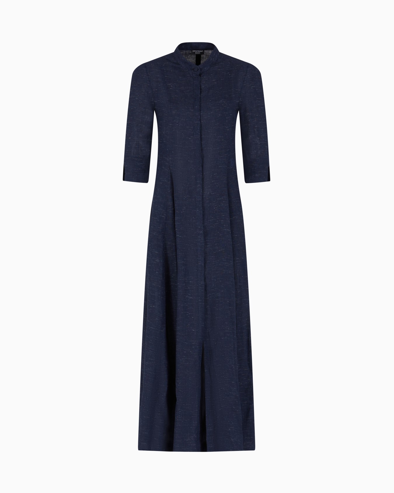 Icon linen-blend chambray long dress Slide 0