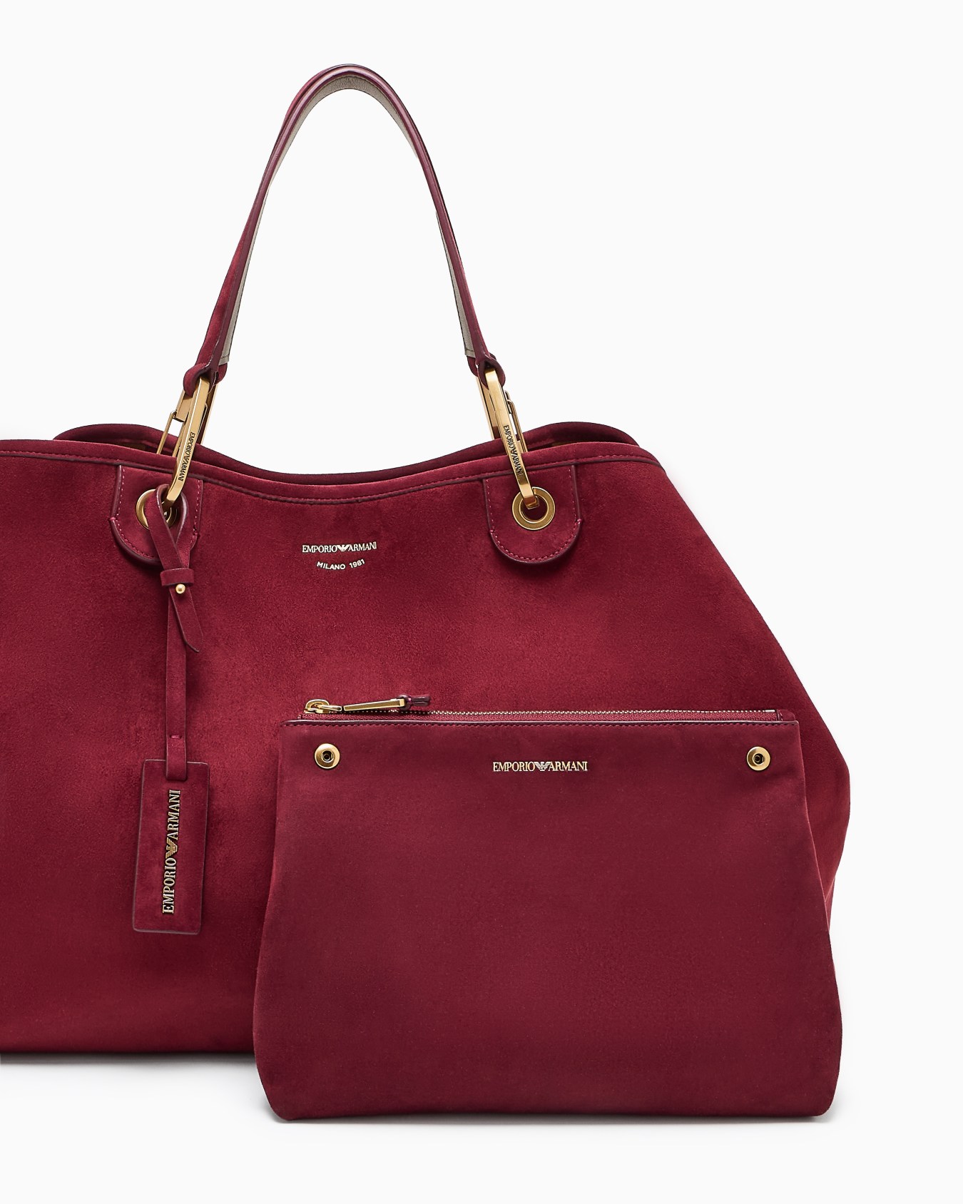 Faux suede large MyEA shopper bag Slide 4
