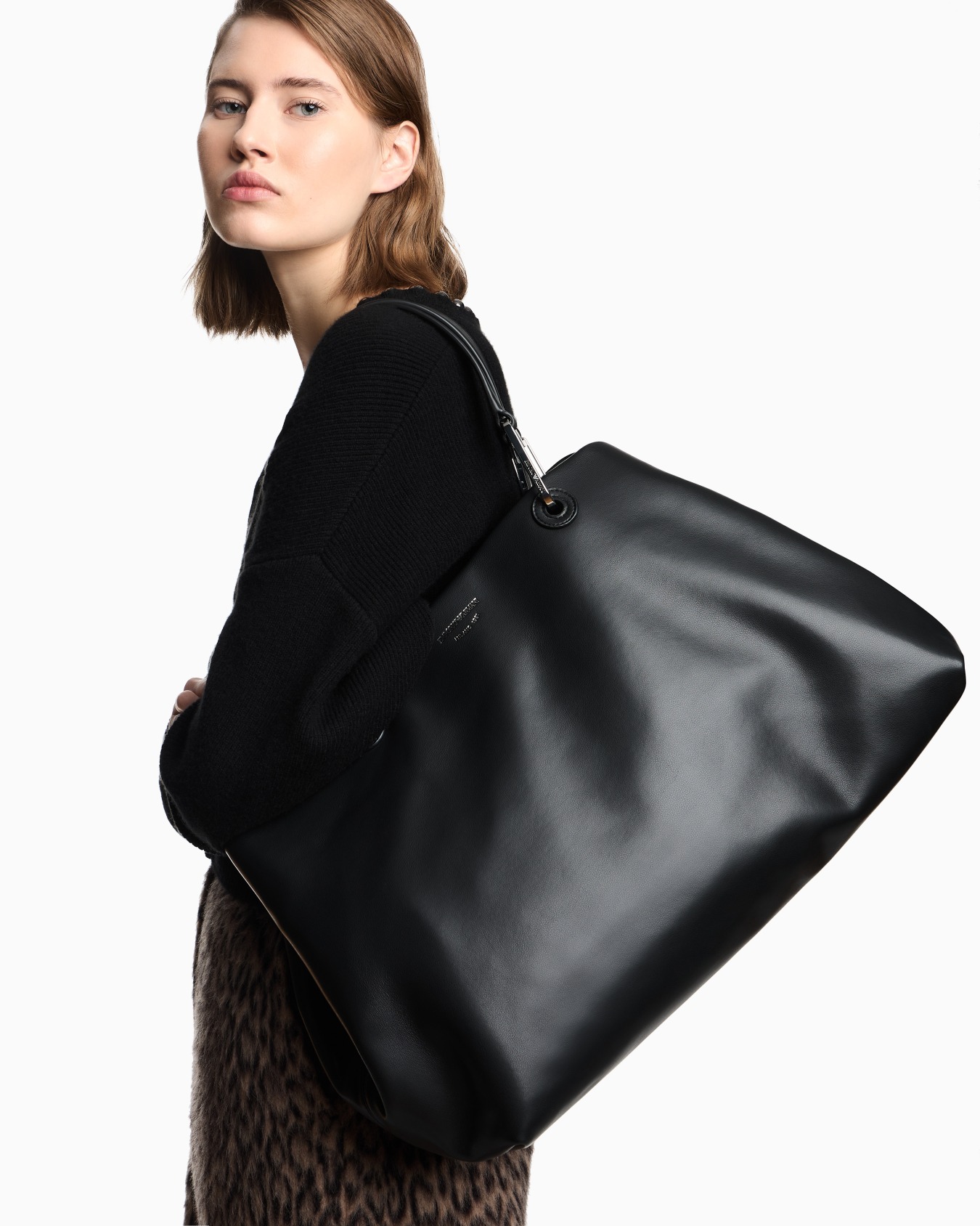 Large nappa leather MyEA shopper bag Slide 7