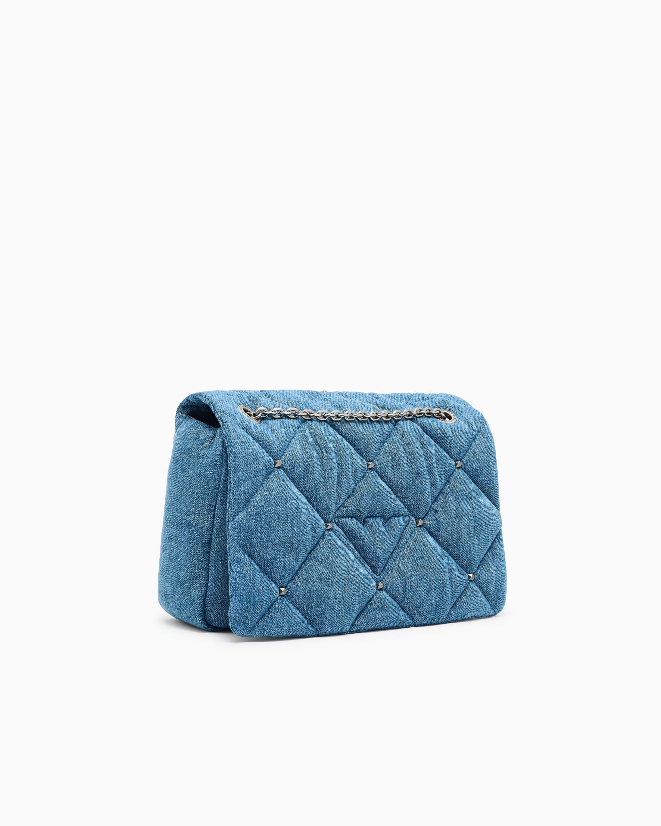 Shoulder bag with denim flap Slide 1