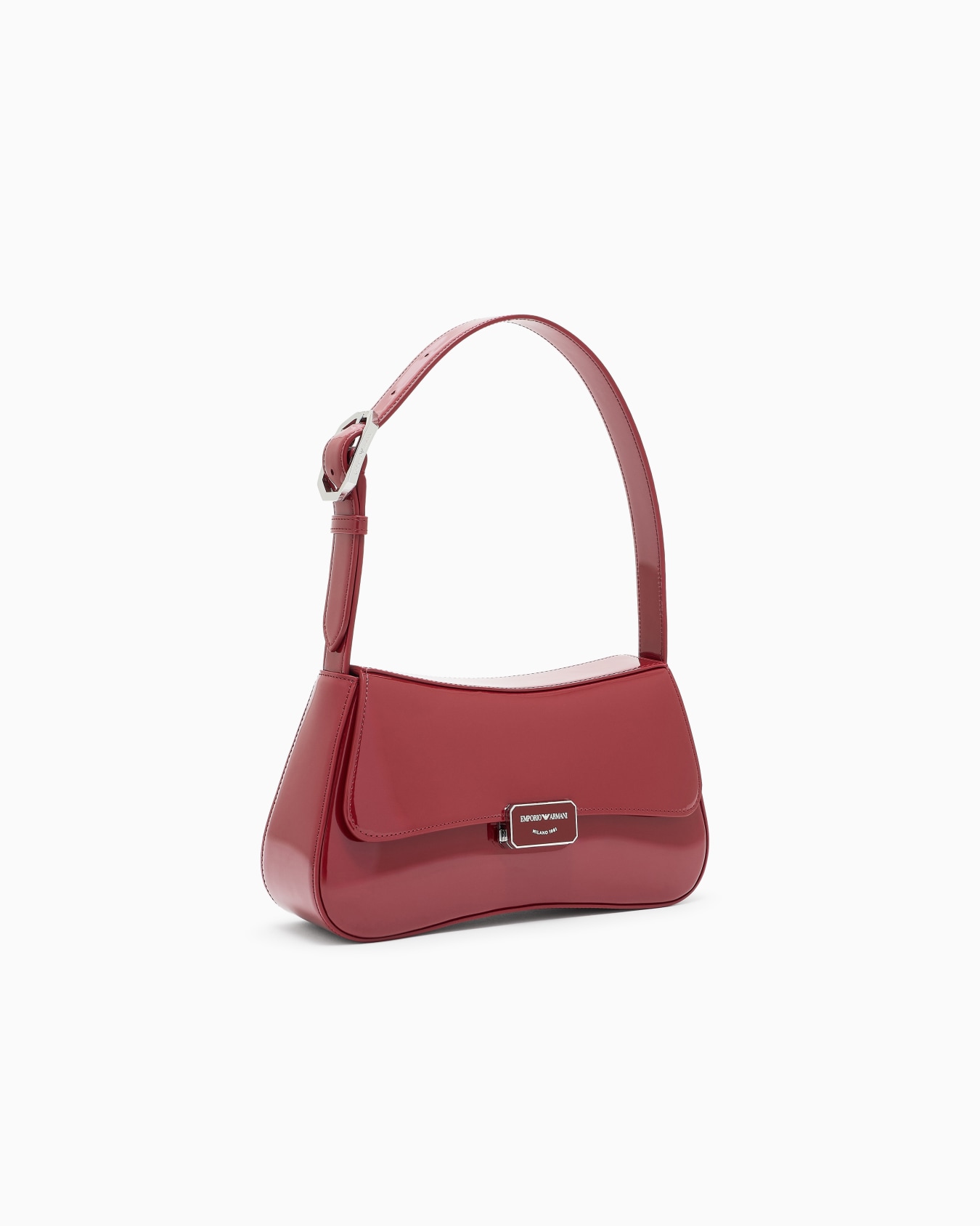 Patent-effect shoulder bag Slide 1