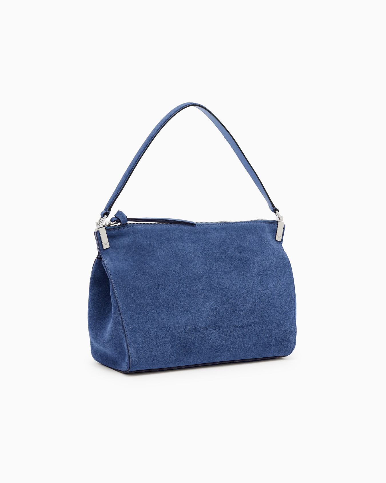 Medium suede handbag Slide 1