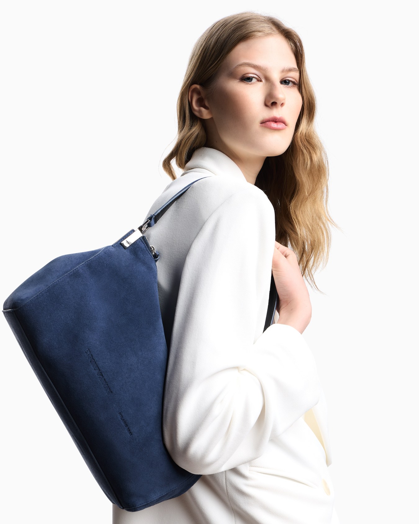 Medium suede handbag Slide 5