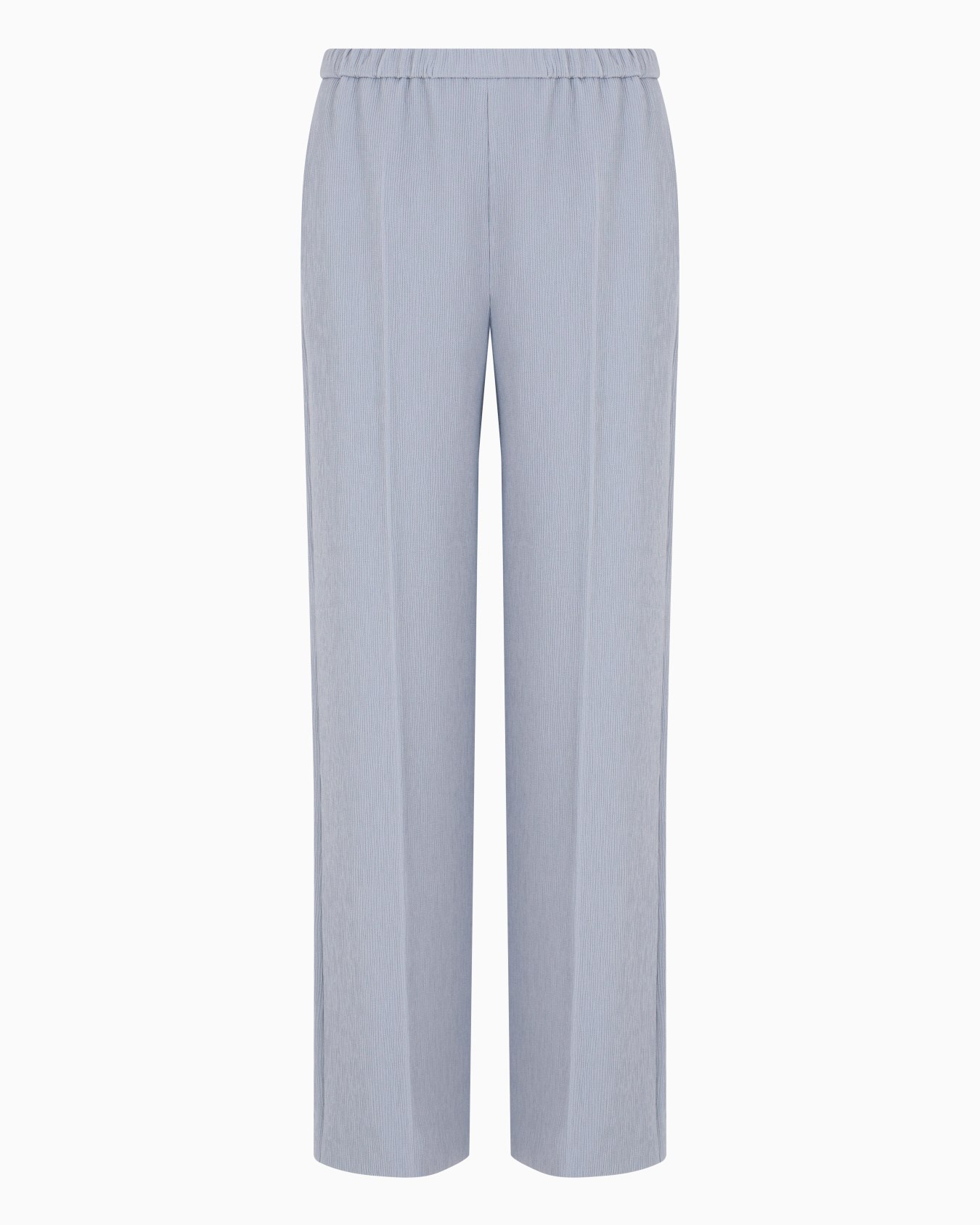 Pantalones con cintura elástica en tejido técnico elástico con canalé Diapositiva 0