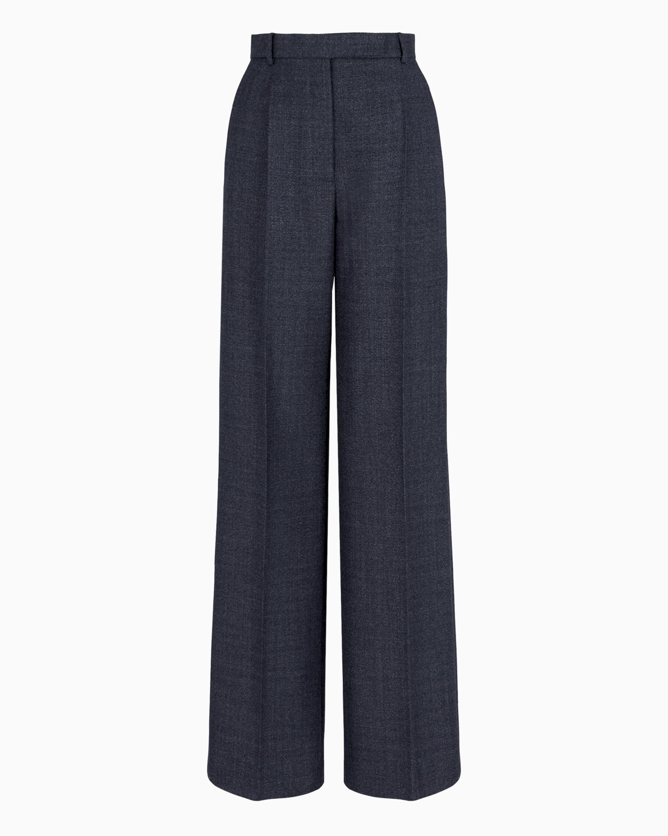 Mouliné-wool compact-grisaille trousers with darts Slide 0