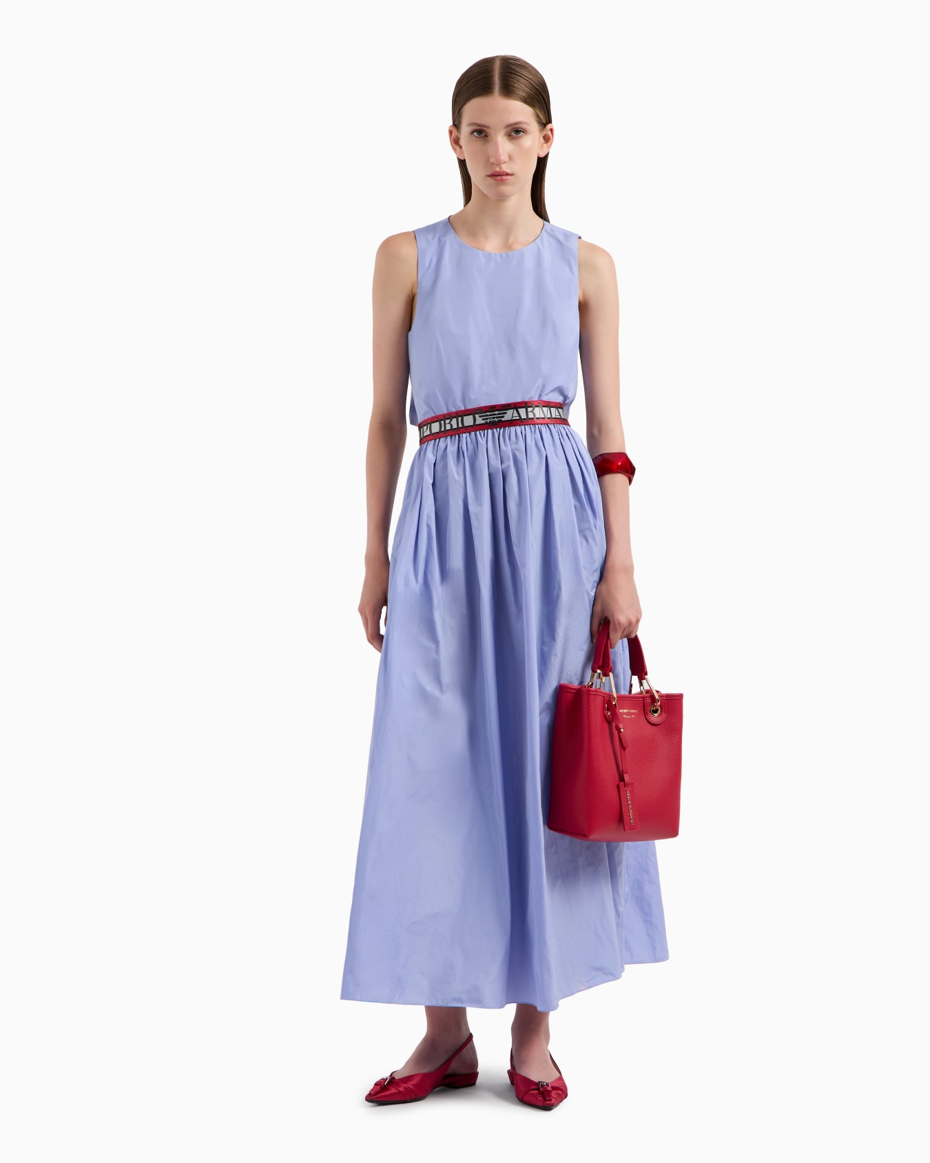 Long taffeta dress Slide 3