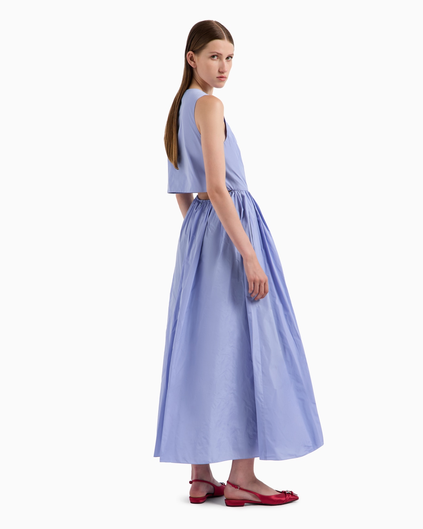 Long taffeta dress Slide 2