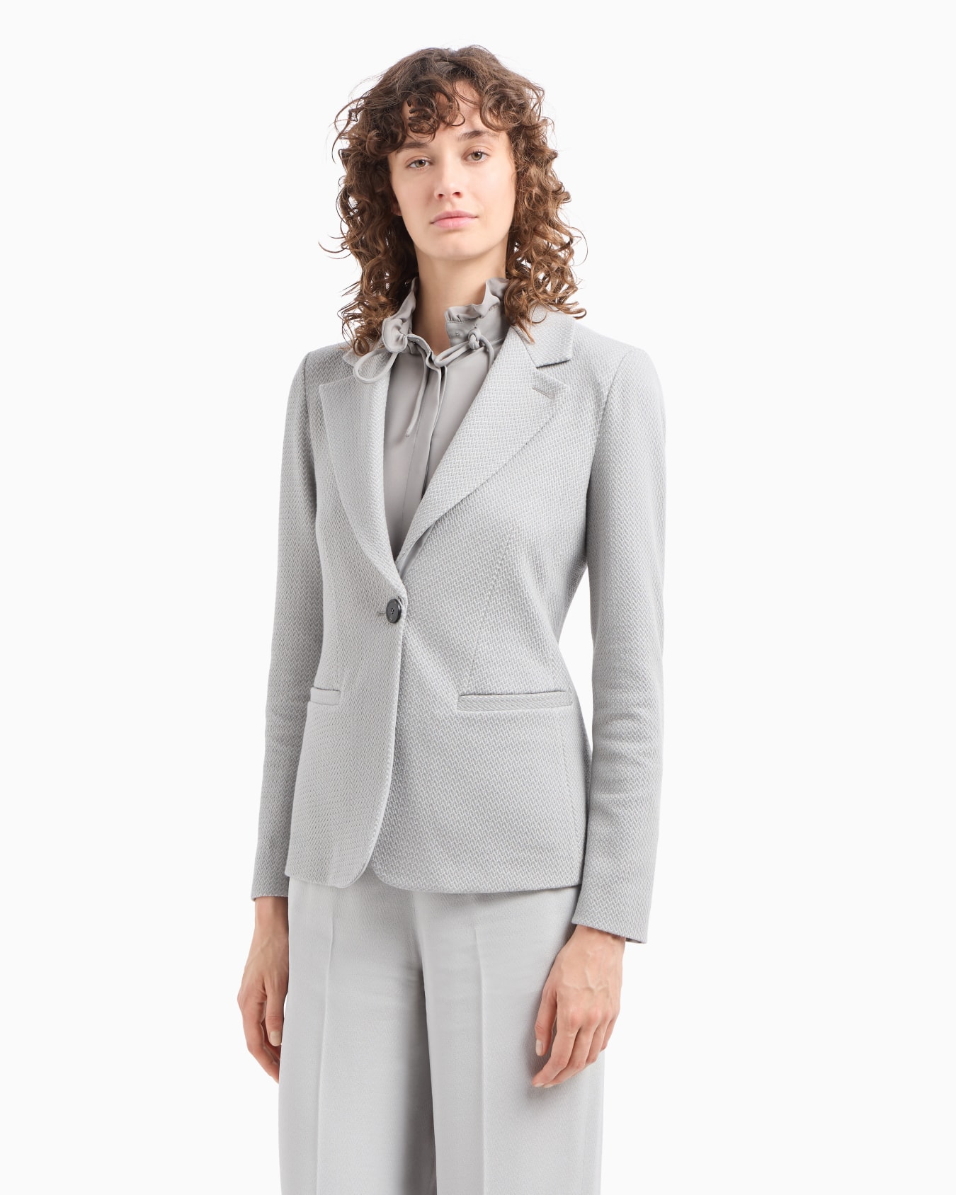 Blazer Femme Allegra K Décontracté - Manches Longues, Un Bouton - Polyester/élasthanne - Pour Bureau, Travail