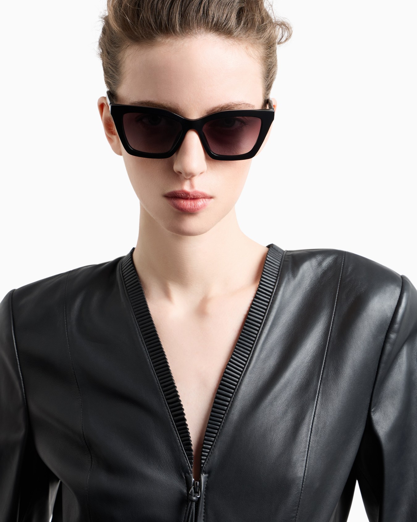 Veste coupe slim en peau d'agneau de ganterie Diapositive 4