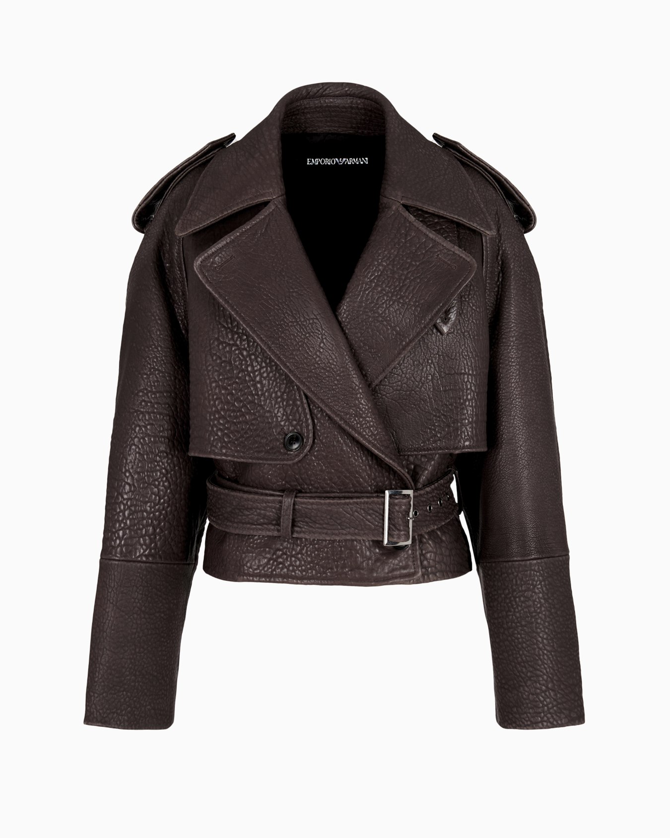 Natural-grain nappa lambskin biker jacket Slide 0