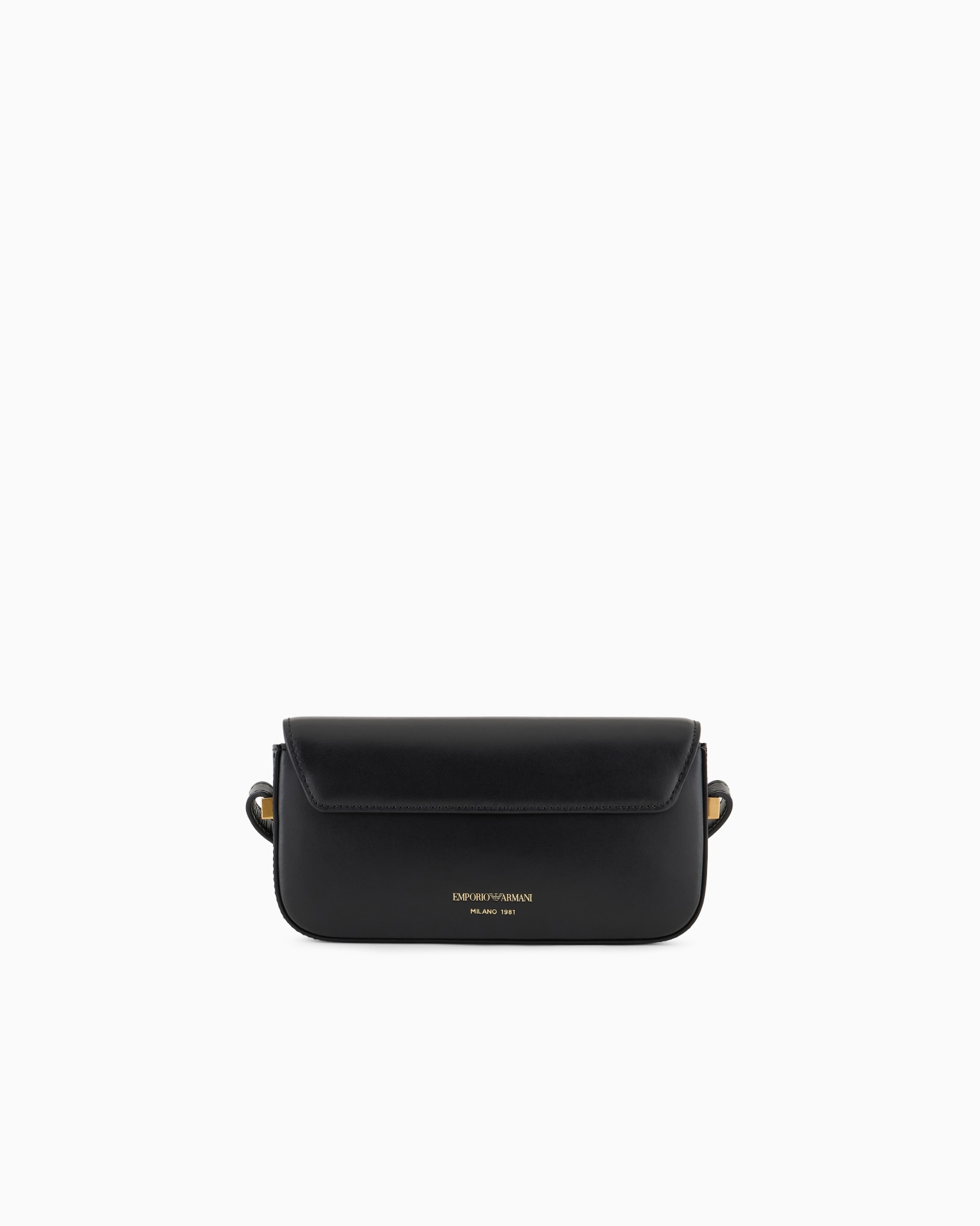 Smooth leather mini shoulder bag with metal eagle logo Slide 2