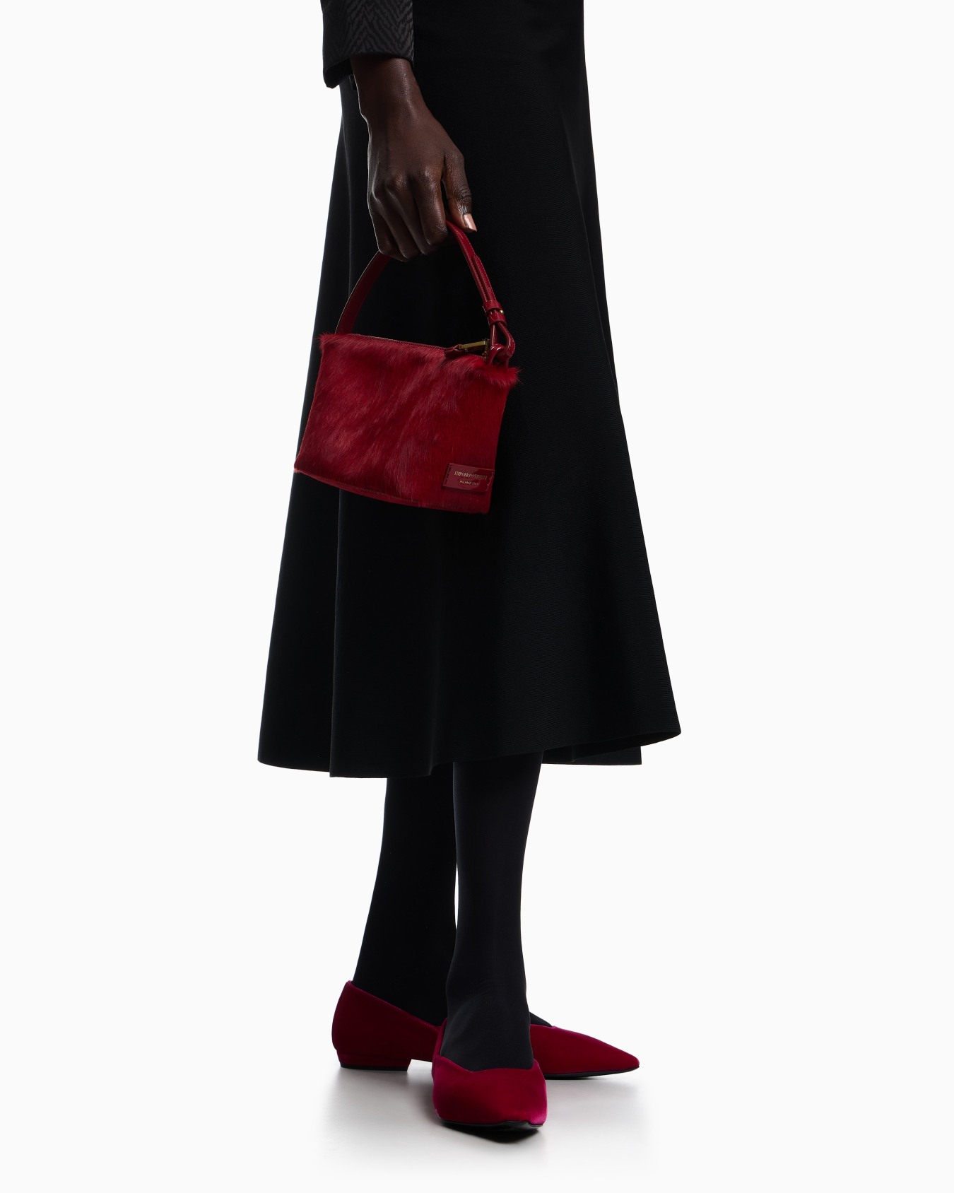 Jupe longue évasée en viscose stretch Diapositive 4