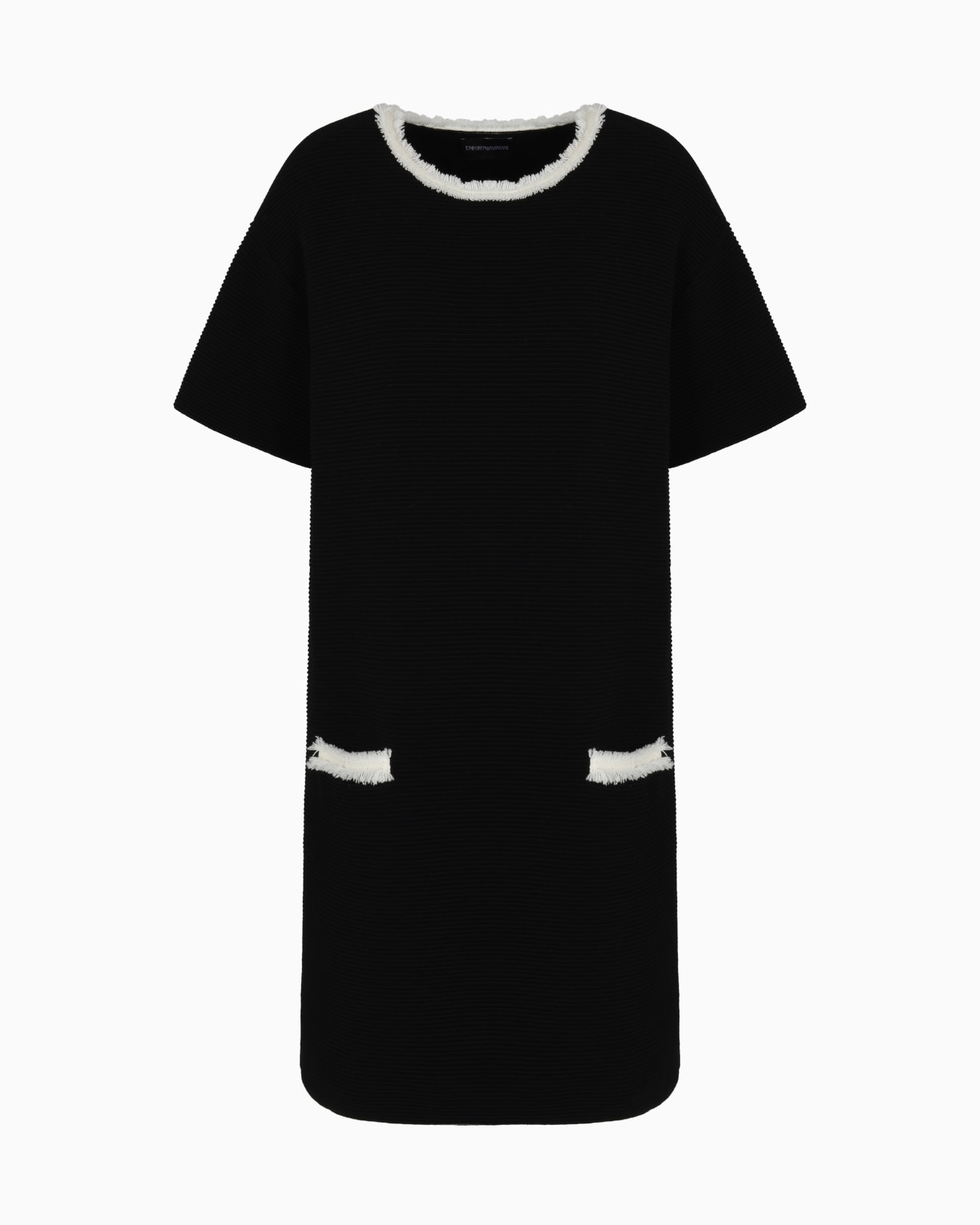 Ottoman fabric dress with fringed details Slide 0