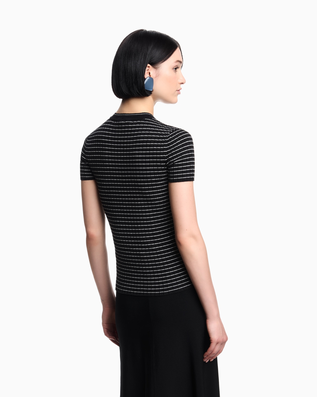 Geripptes T-Shirt mit Streifen-Muster Folie 2