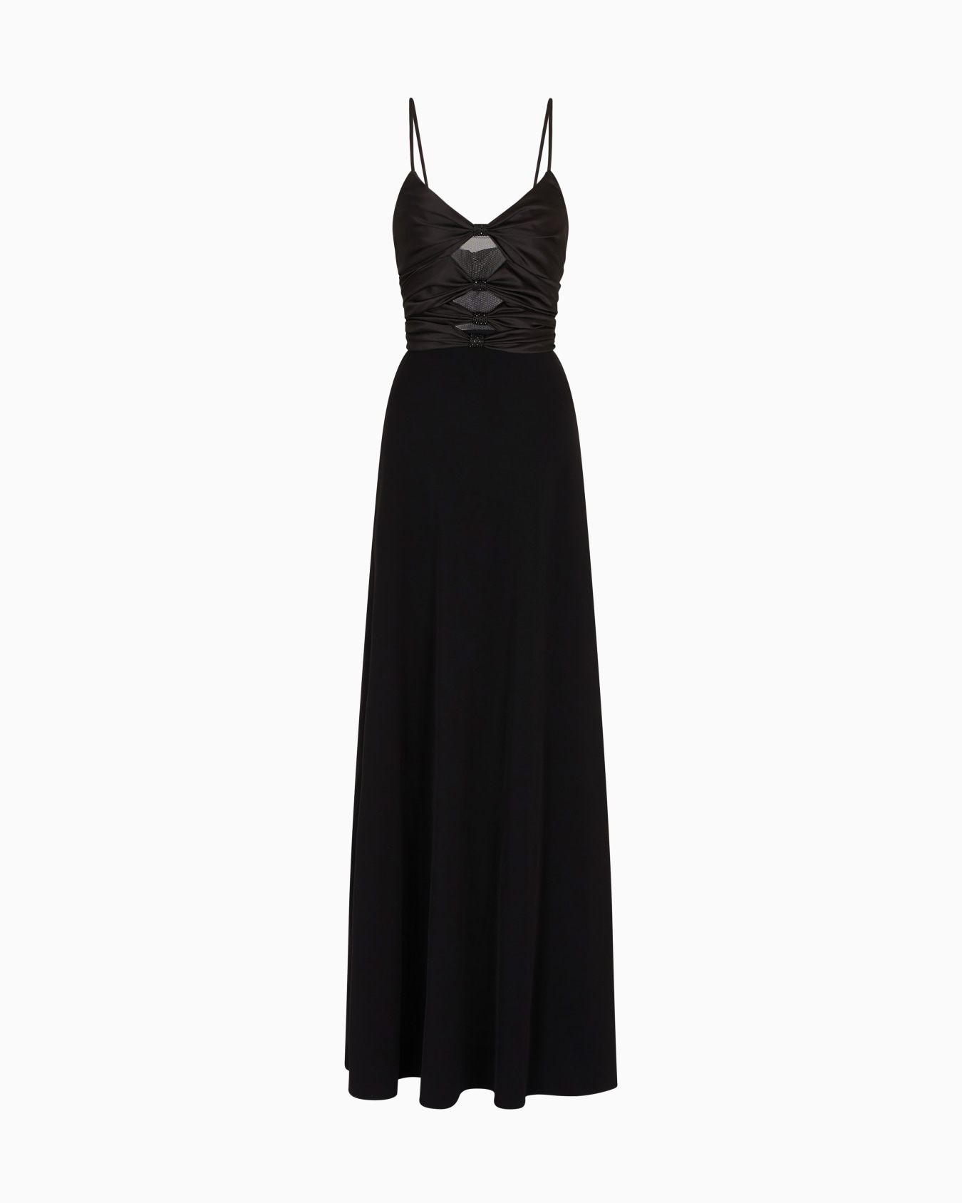 Cut-out-Kleid aus Techno-Cady mit Schmuck-Detail Folie 0