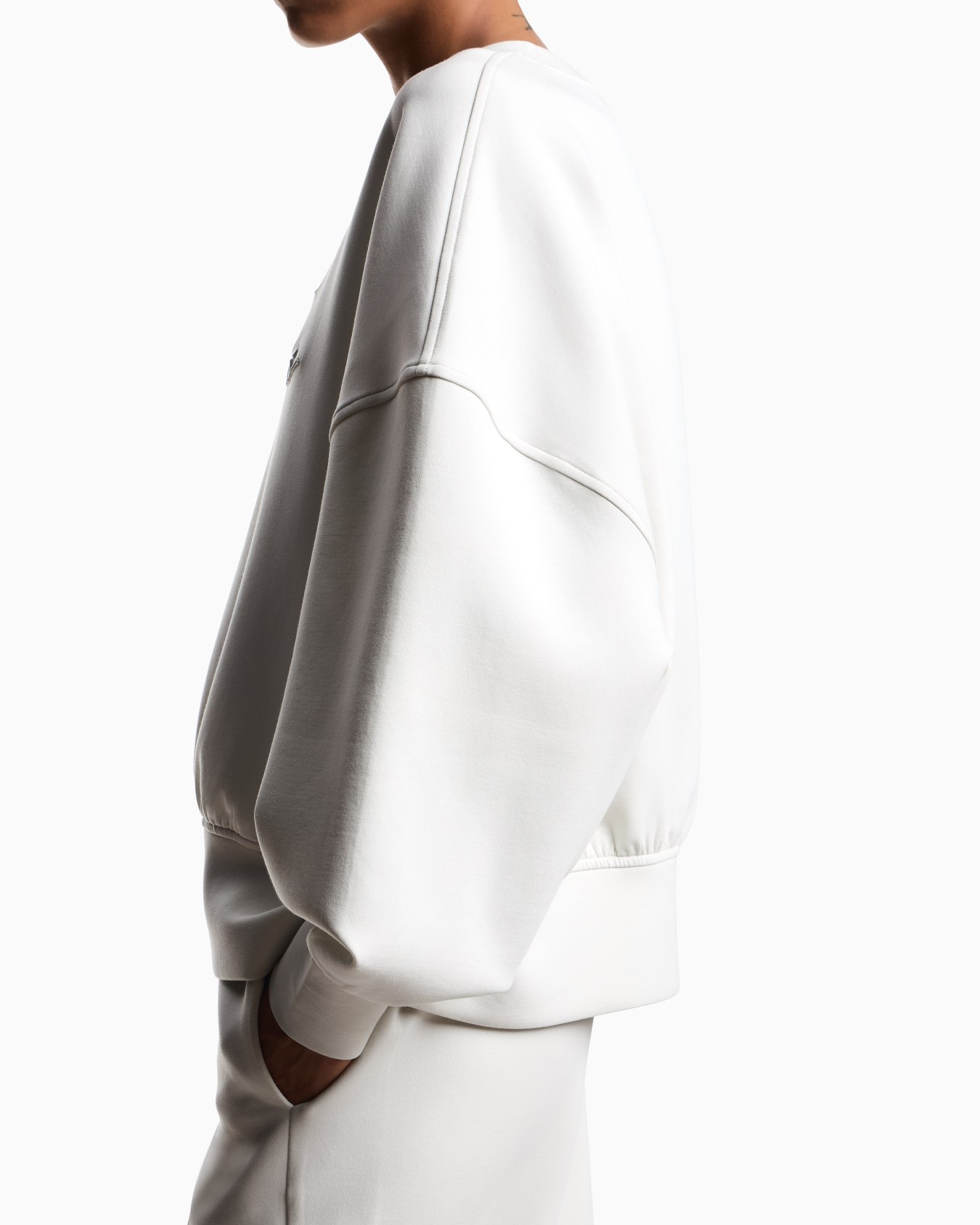 ASV double-jersey crew-neck sweatshirt with logo embroidery Slide 4