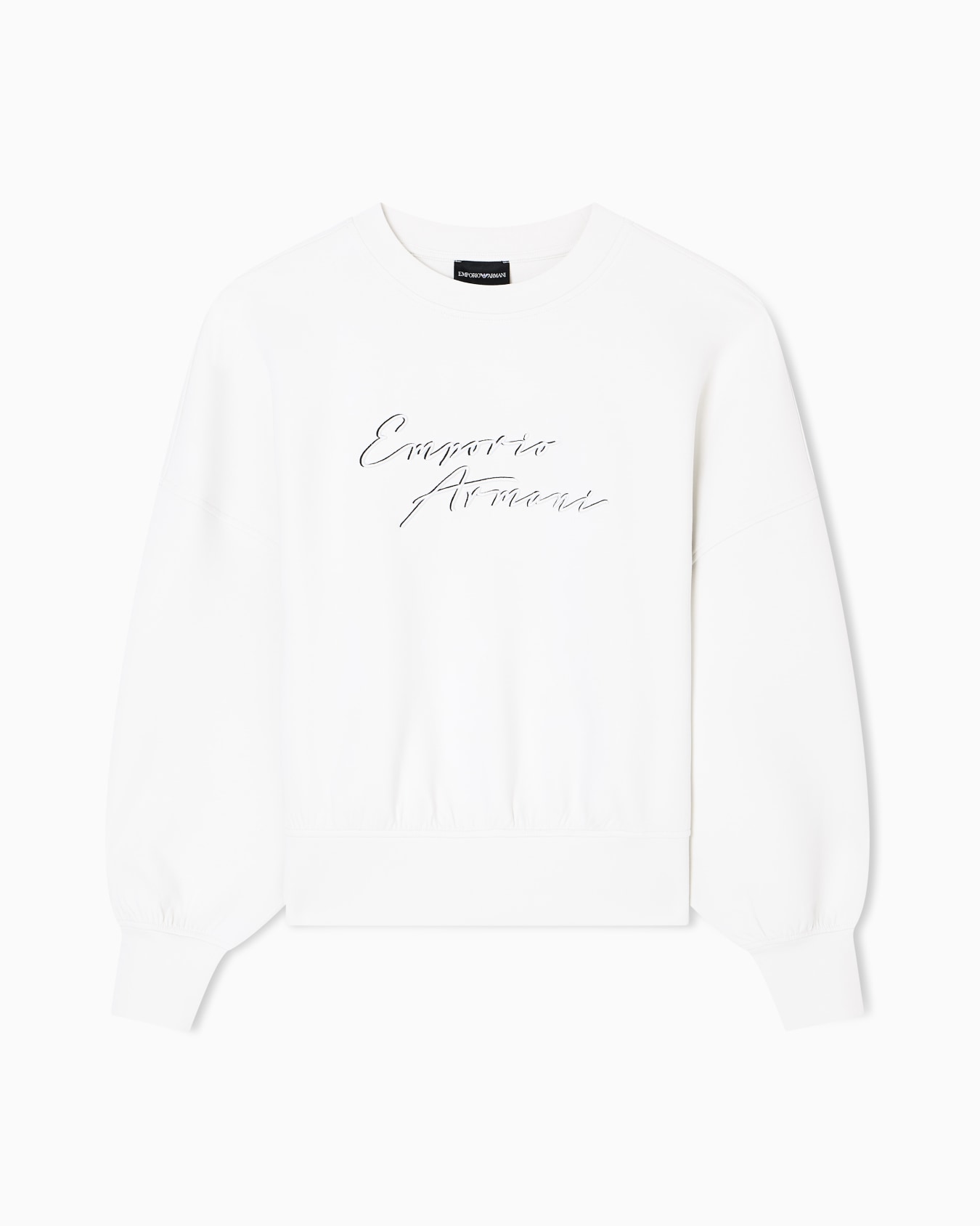 ASV double-jersey crew-neck sweatshirt with logo embroidery Slide 0