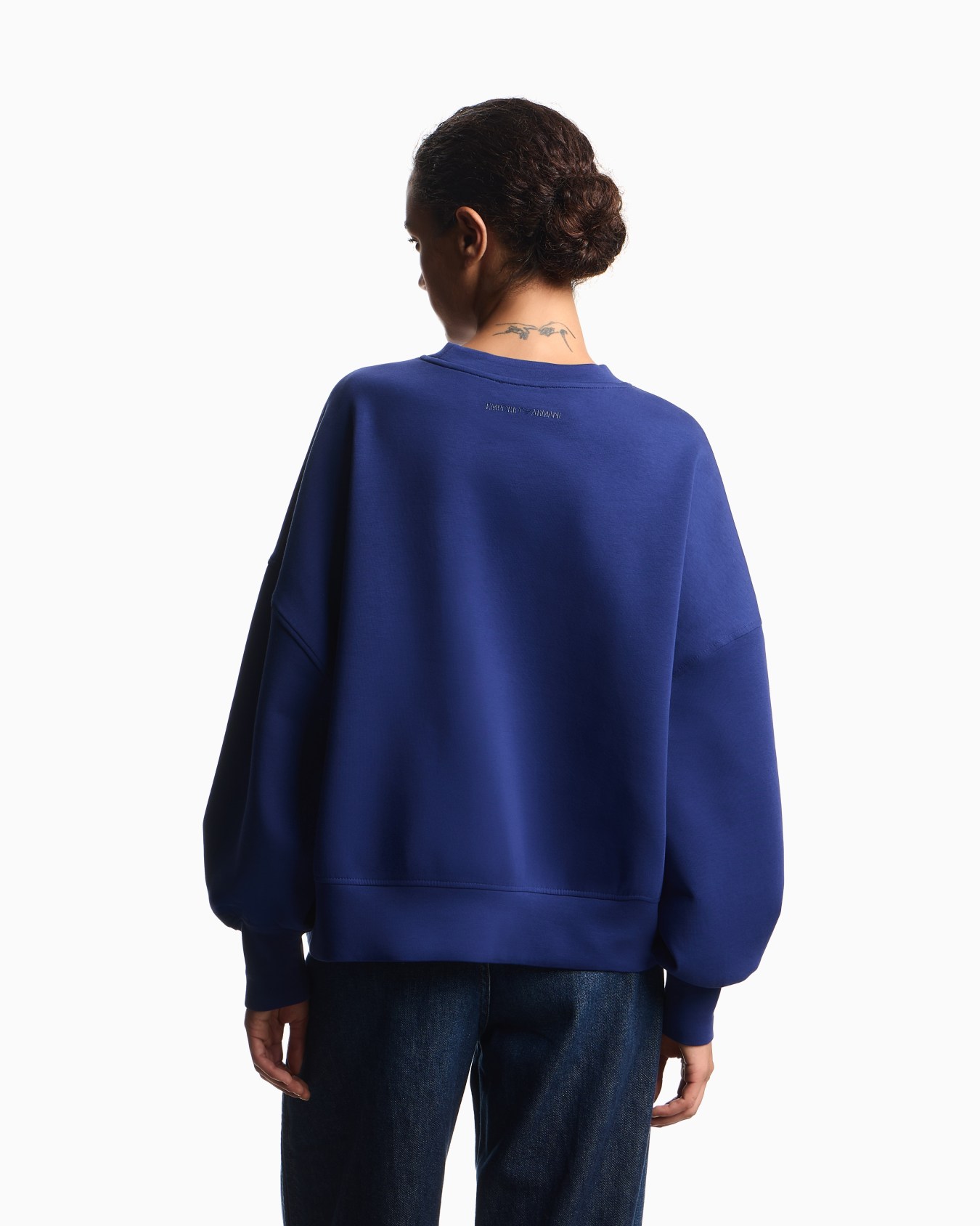 ASV double-jersey crew-neck sweatshirt with logo embroidery Slide 2