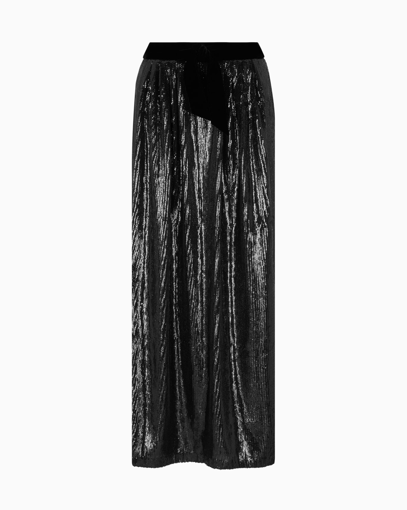Long skirt with all-over sequins Slide 0
