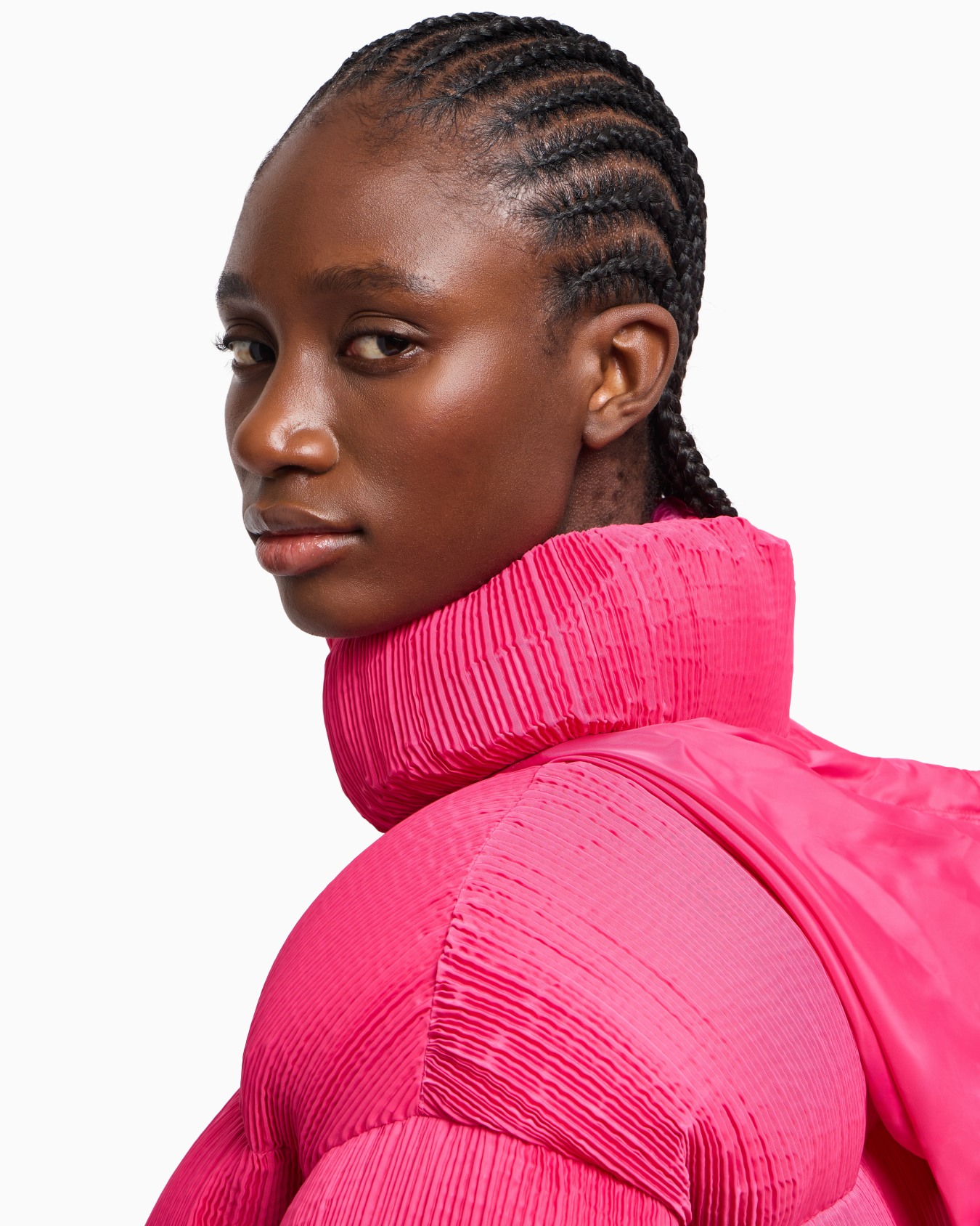 Pleated technical fabric jacket Slide 3