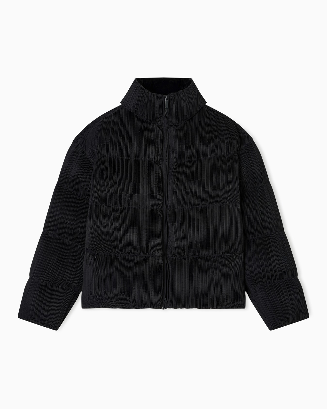 Pleated technical fabric jacket Slide 0