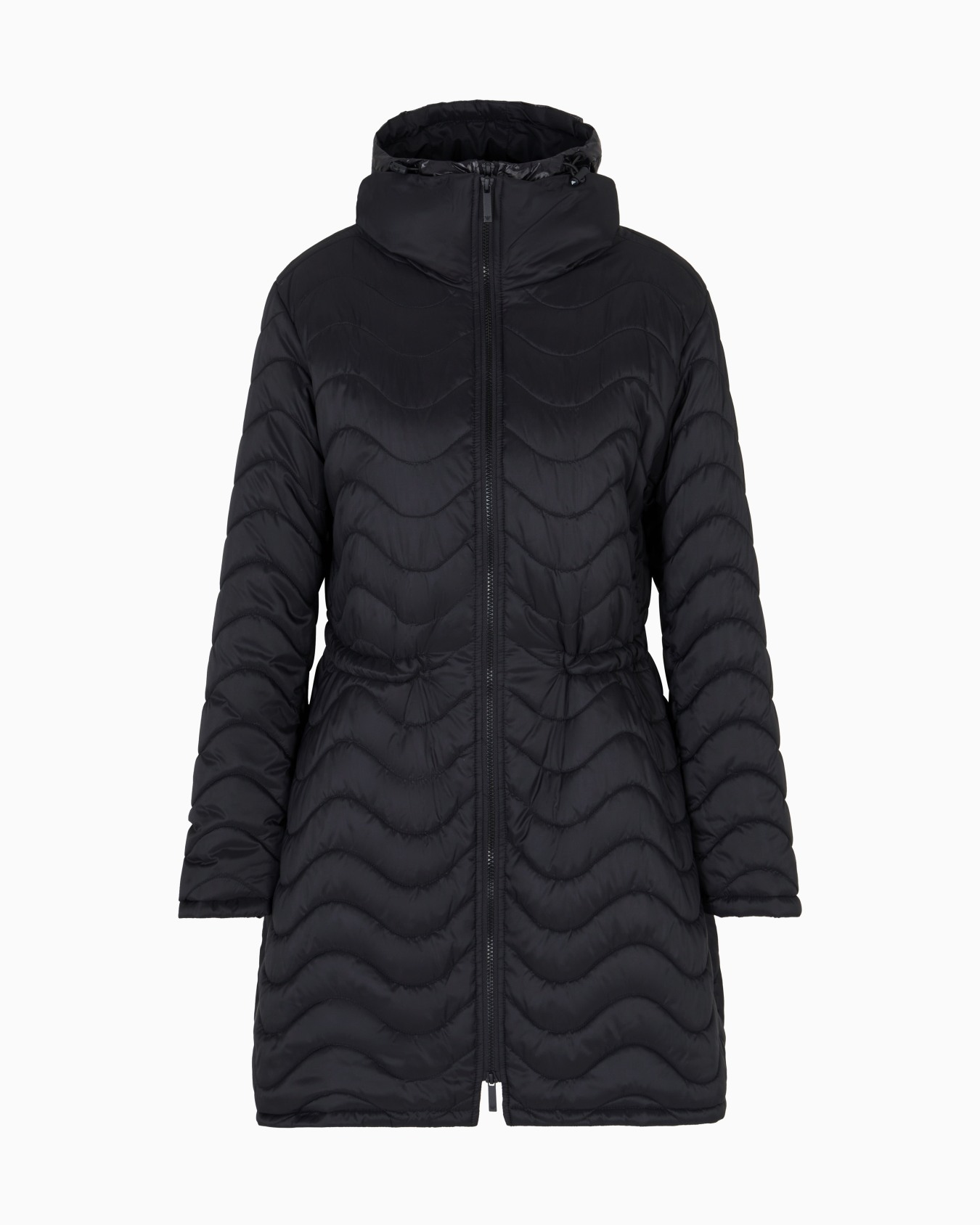 ASV nylon wave-effect quilted jacket with bib front Slide 0