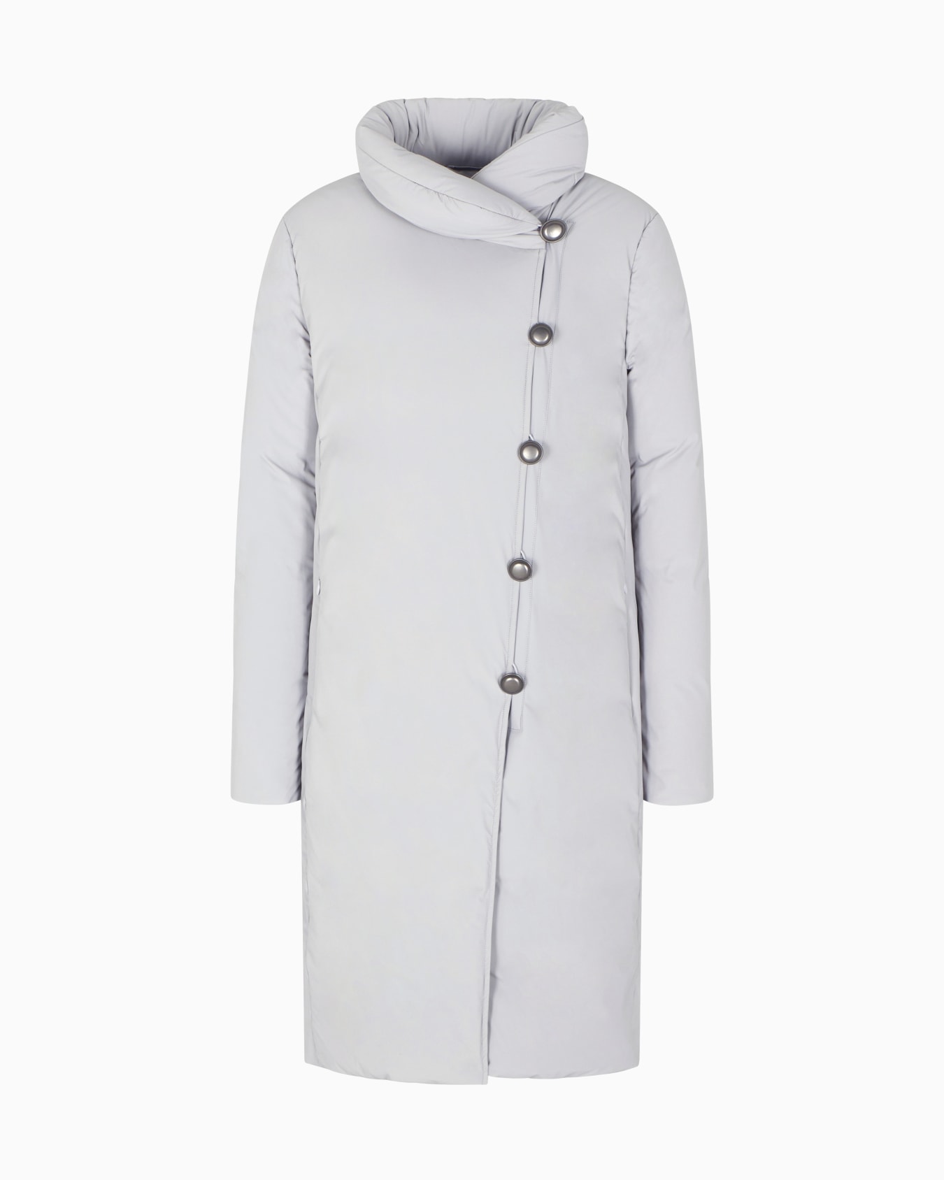 ASV stretch-nylon water-repellent long down jacket Slide 0