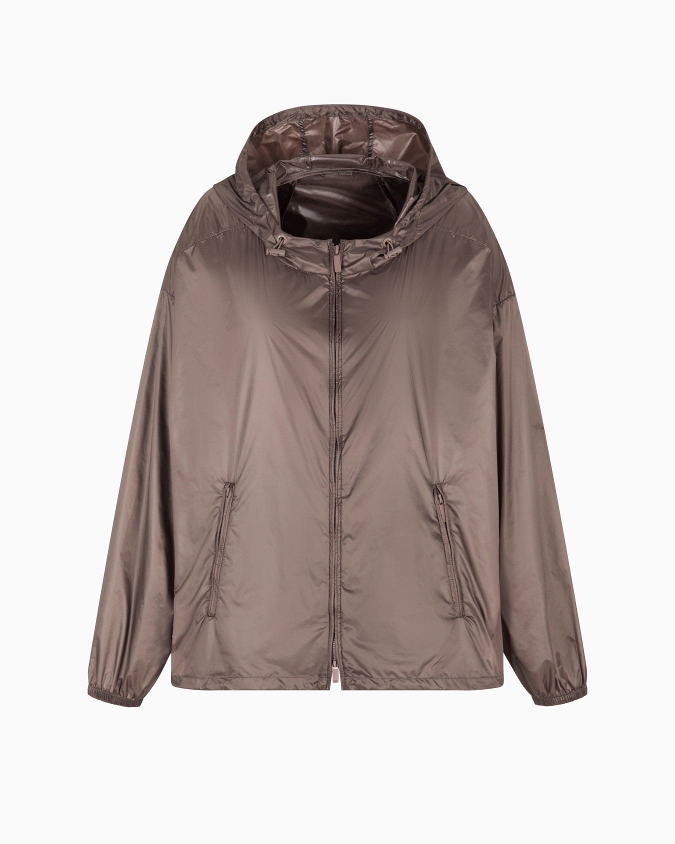Blouson à capuche en nylon déperlant Diapositive 0