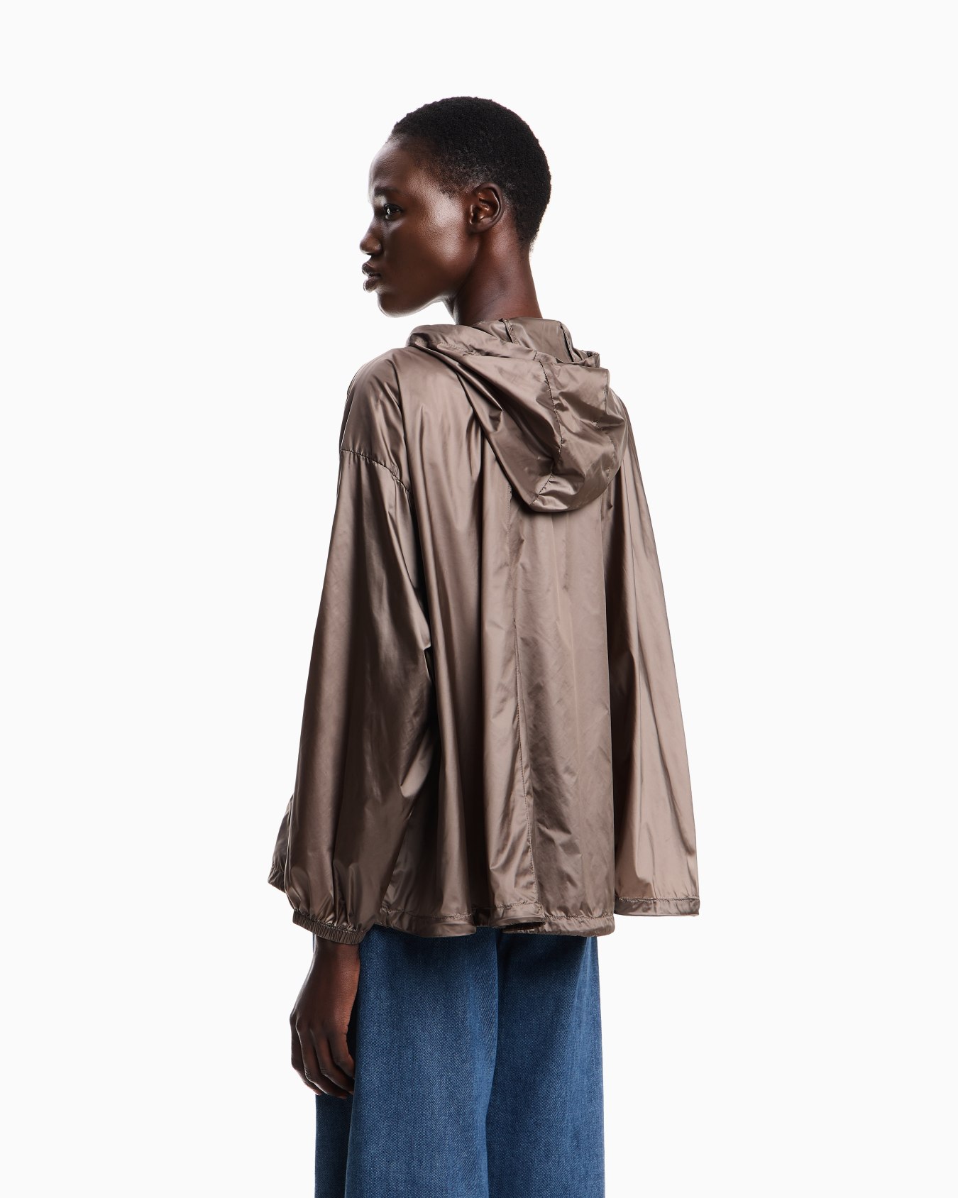 Blouson à capuche en nylon déperlant Diapositive 2
