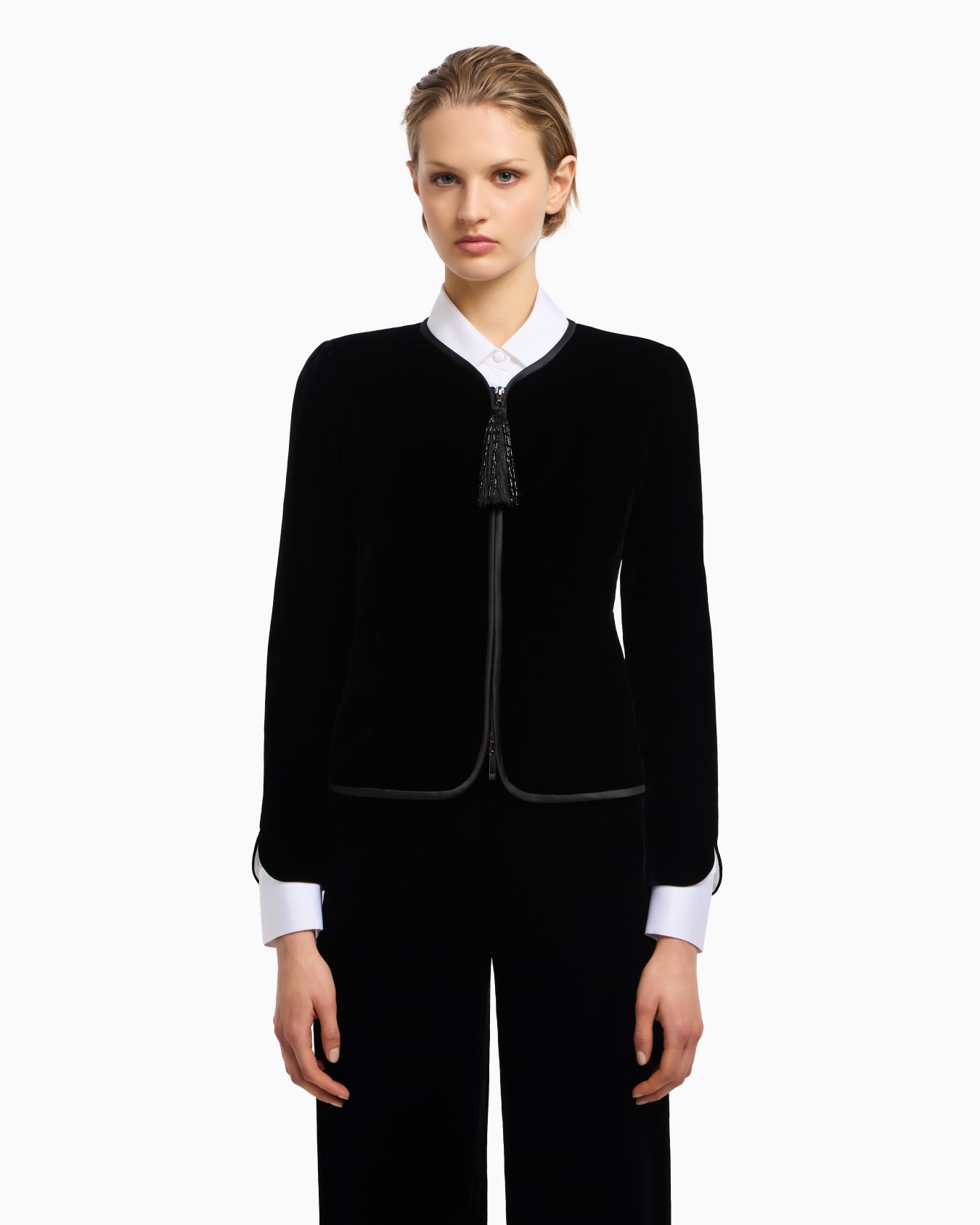 ASV velvet jacket with tassel zip Slide 4
