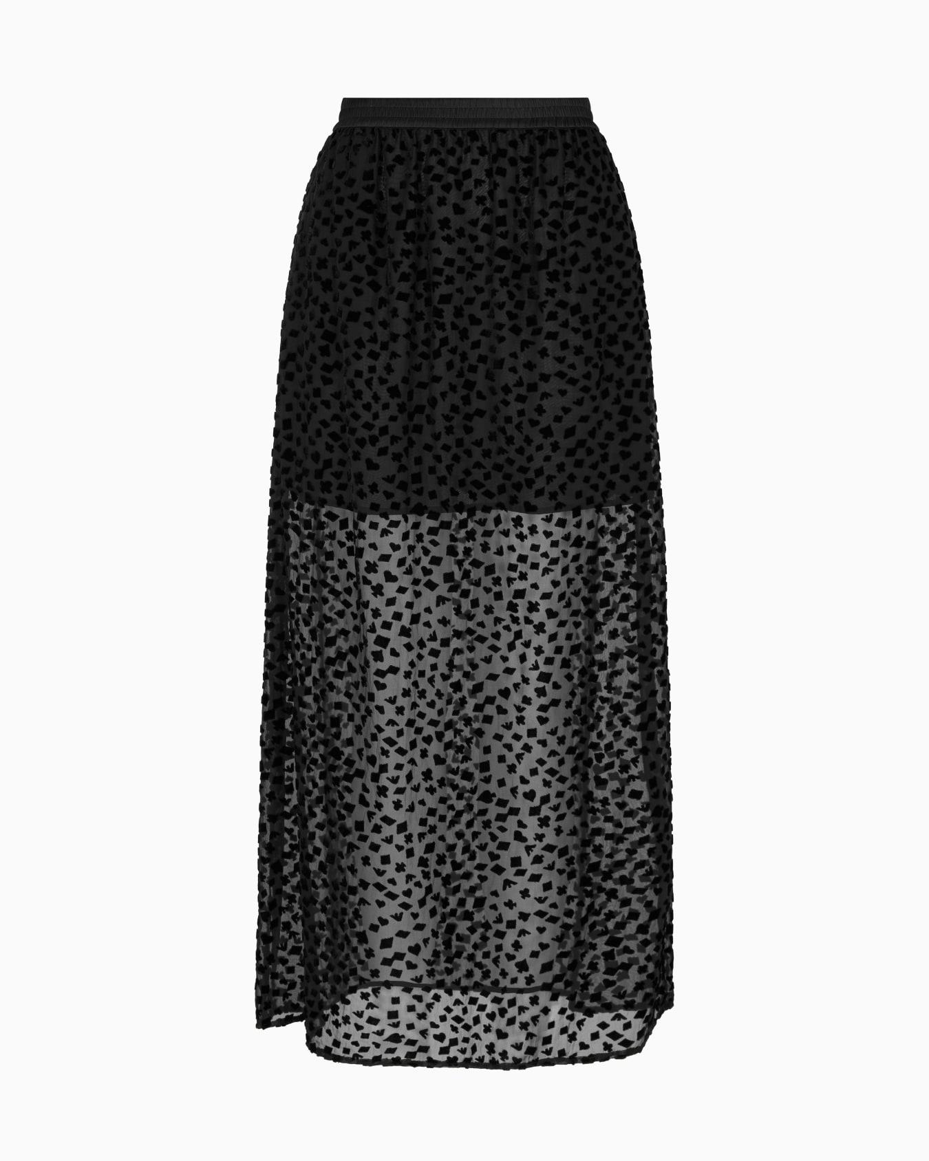 ASV Jeu de Cartes long skirt in devoré tulle Slide 0