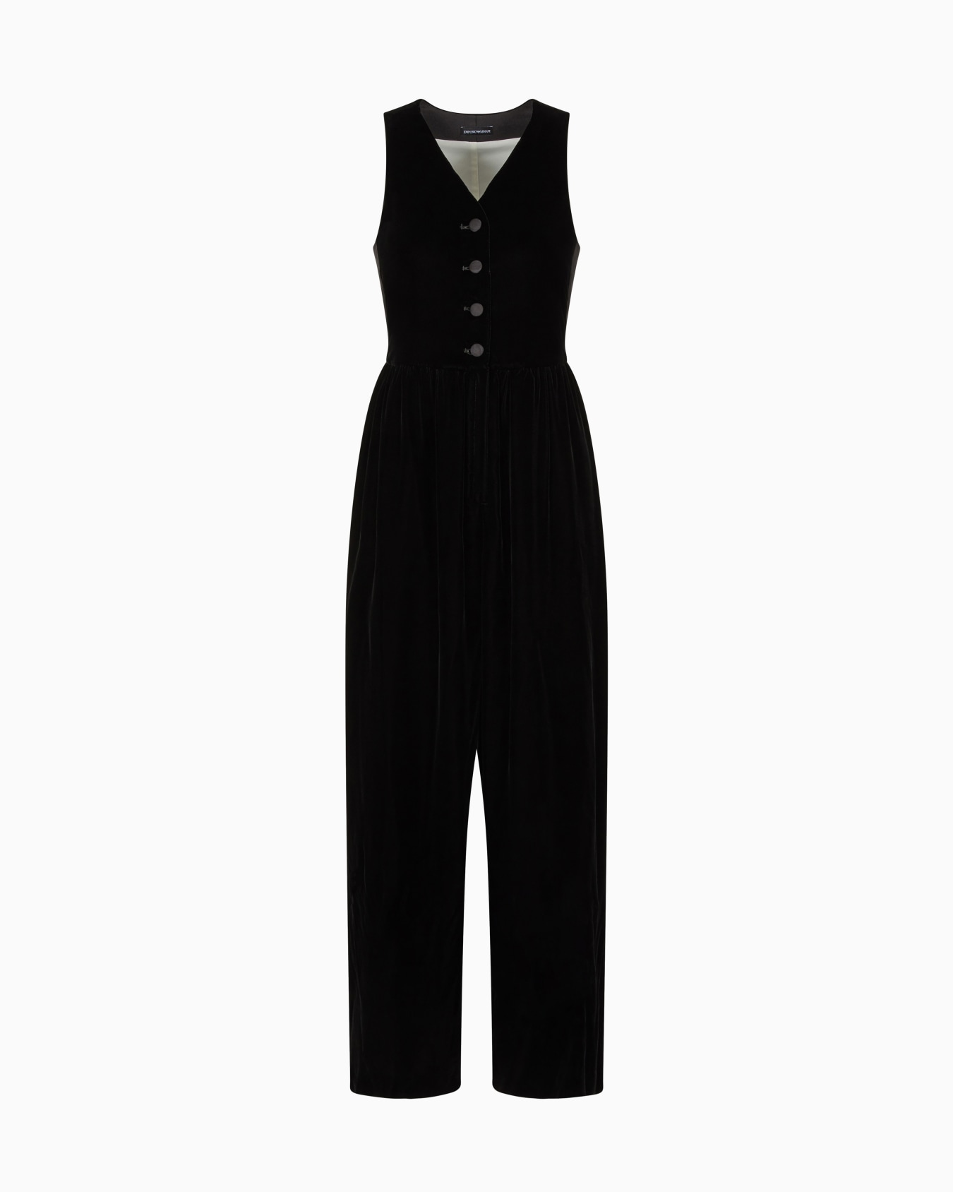 ASV Jeu de Cartes velvet jumpsuit with brooch Slide 0