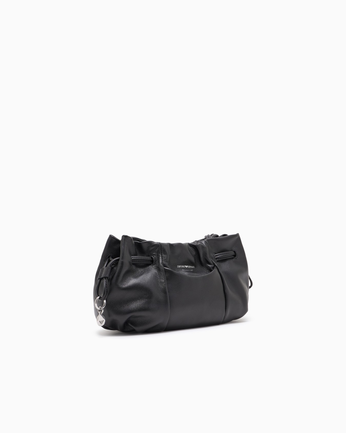 Small shoulder bag with nappa-leather drawstring Slide 1