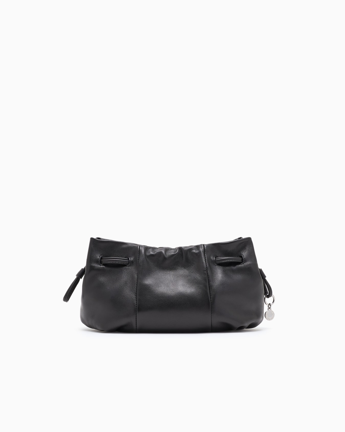 Small shoulder bag with nappa-leather drawstring Slide 2