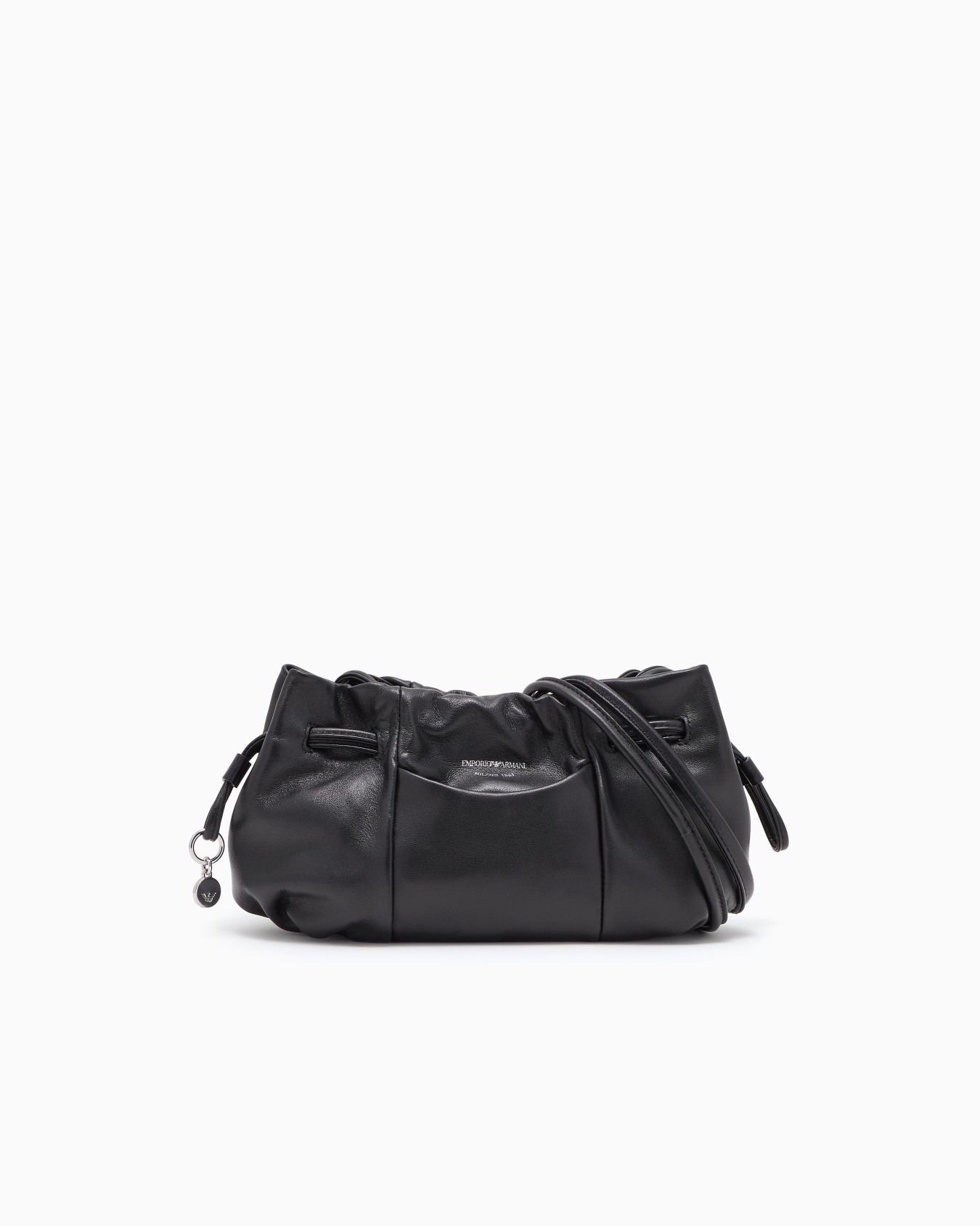 Small shoulder bag with nappa-leather drawstring Slide 0