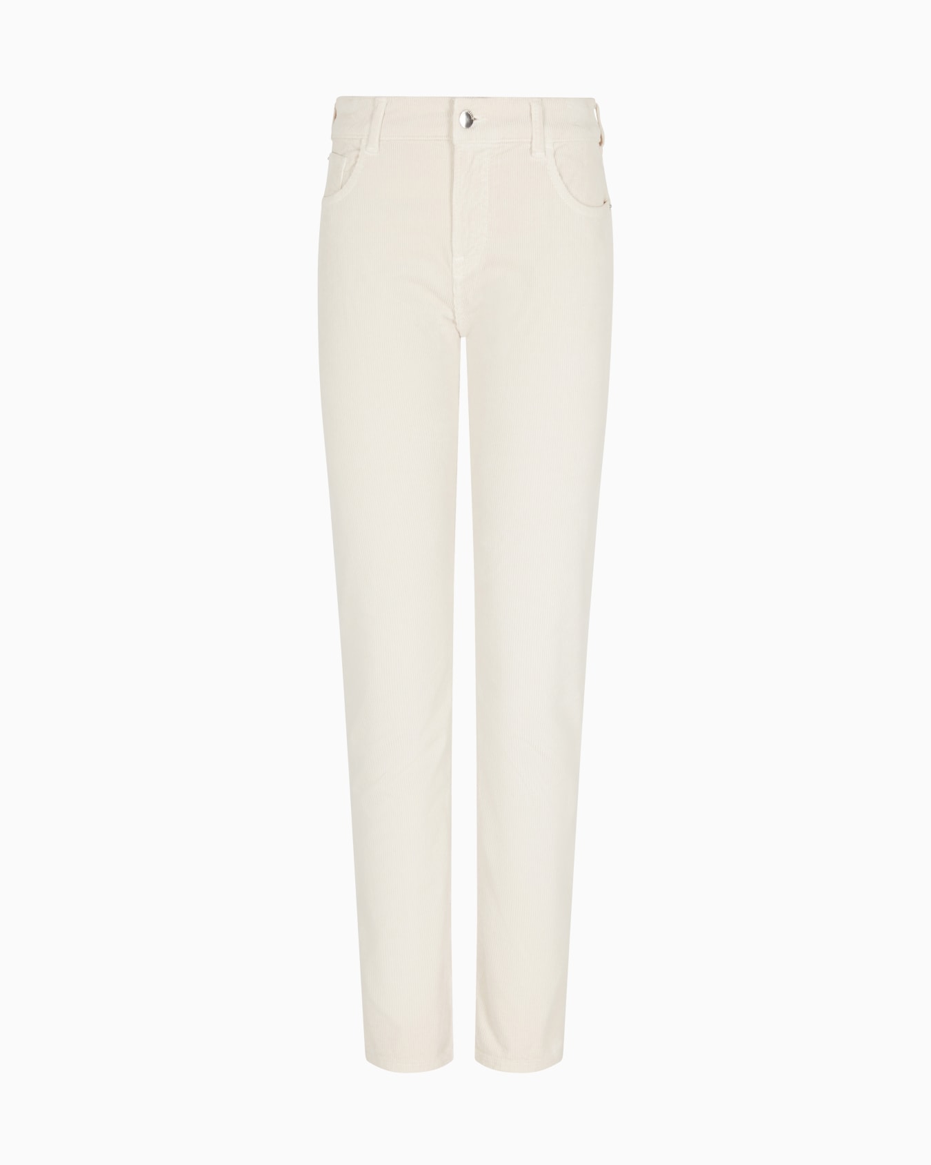 Pantalon J36 coupe slim en velours finement côtelé teint en pièce Diapositive 0