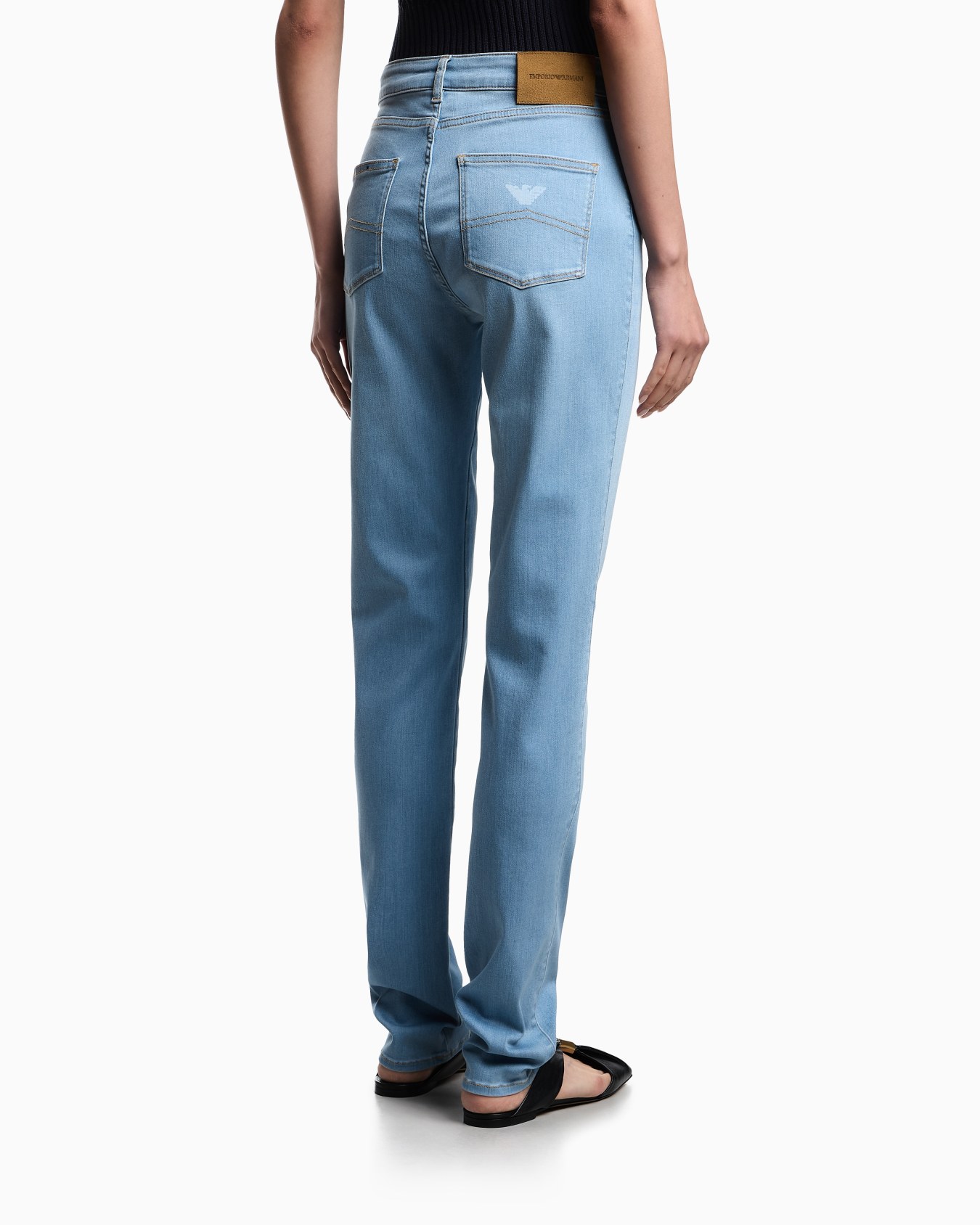 J18 mid-rise super-skinny leg jeans in stretch denim  Slide 2