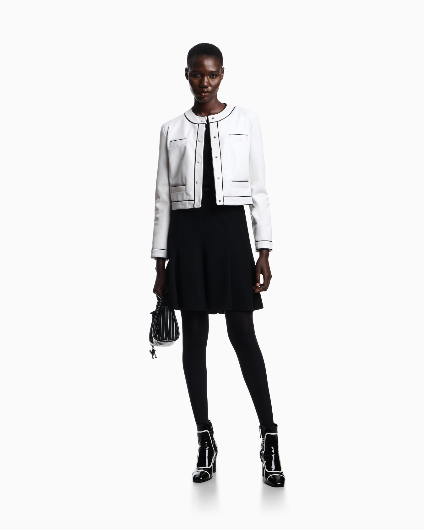 Technical-cady pleated skirt Slide 1