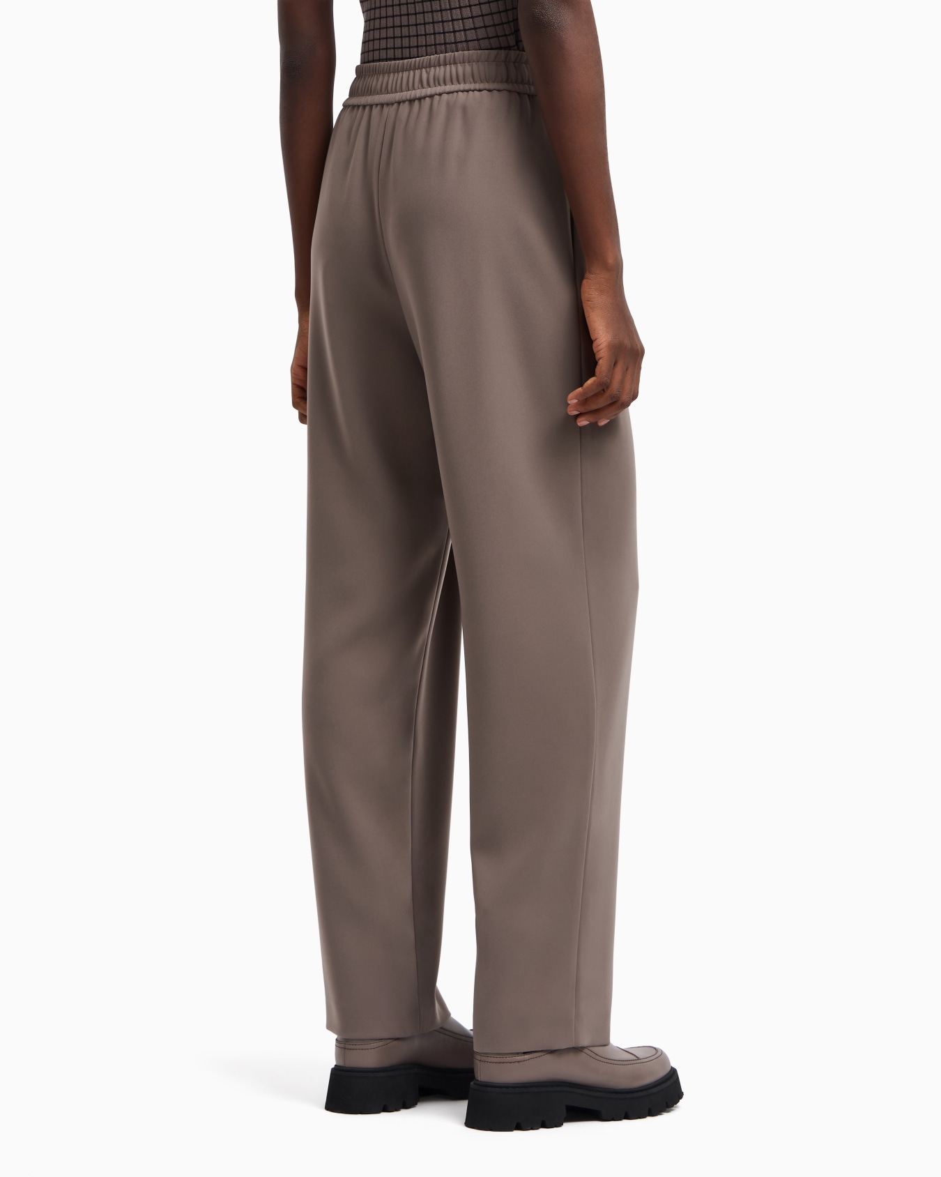 Pantalon en cady technique à taille élastique Diapositive 2