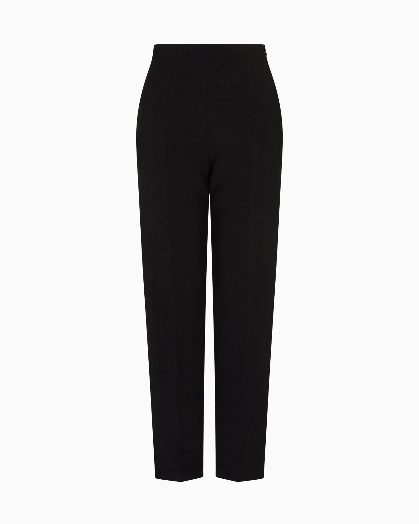 Bark-effect fluid crêpe trousers Slide 0